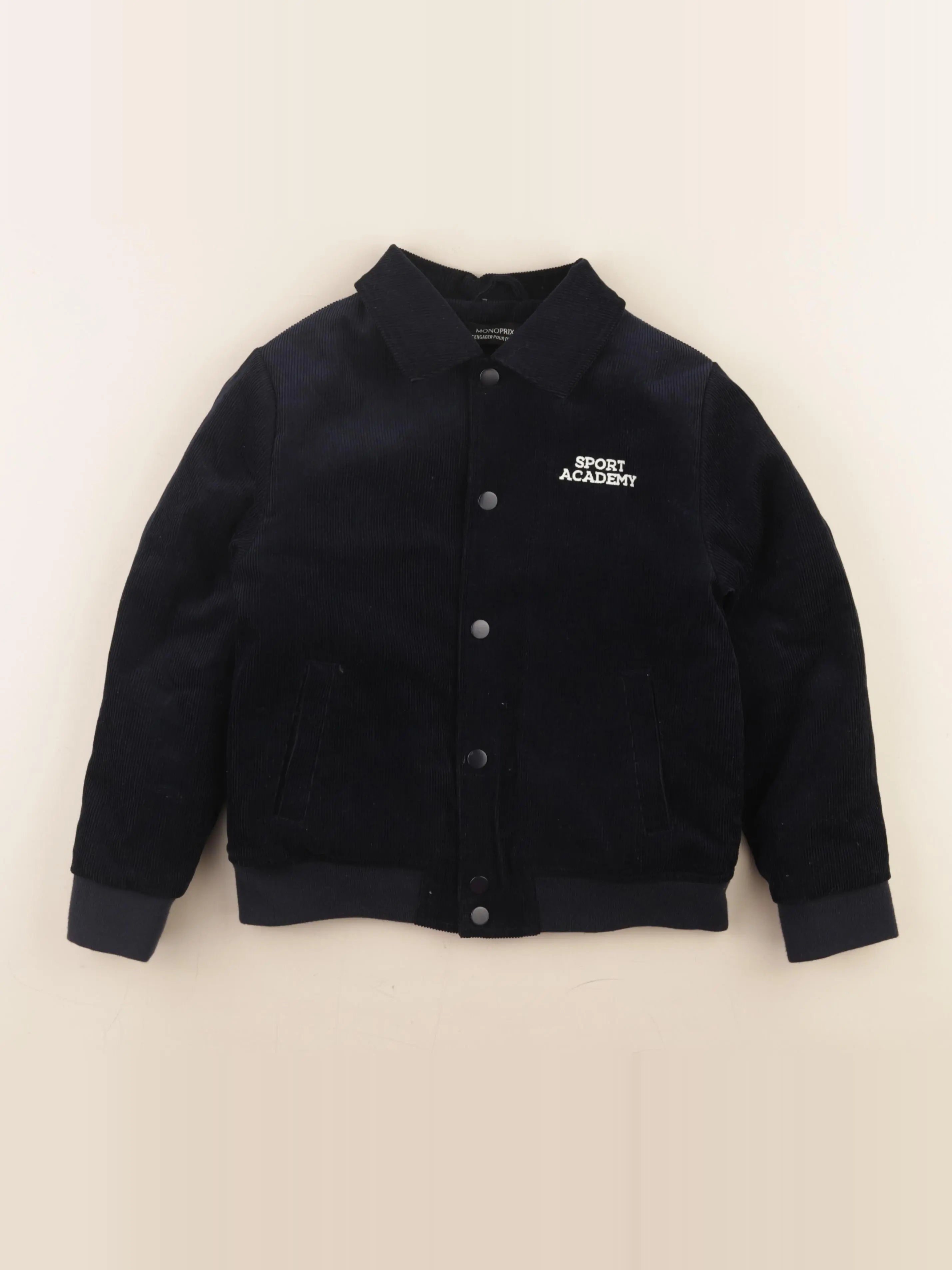 Monoprix - veste imprimé au dos bleu - 8 ans