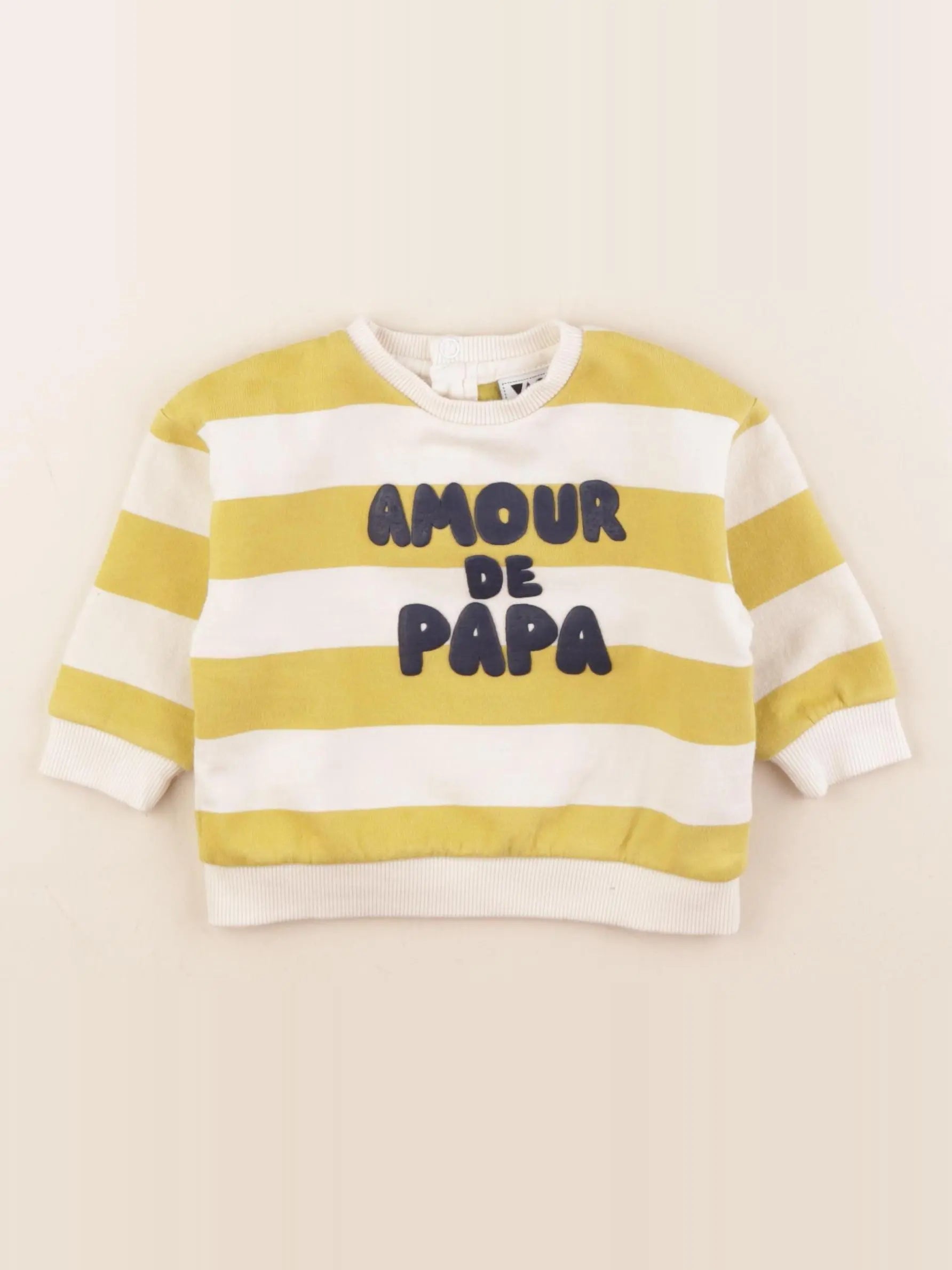 Tape à l'oeil - sweat jaune - 12 mois