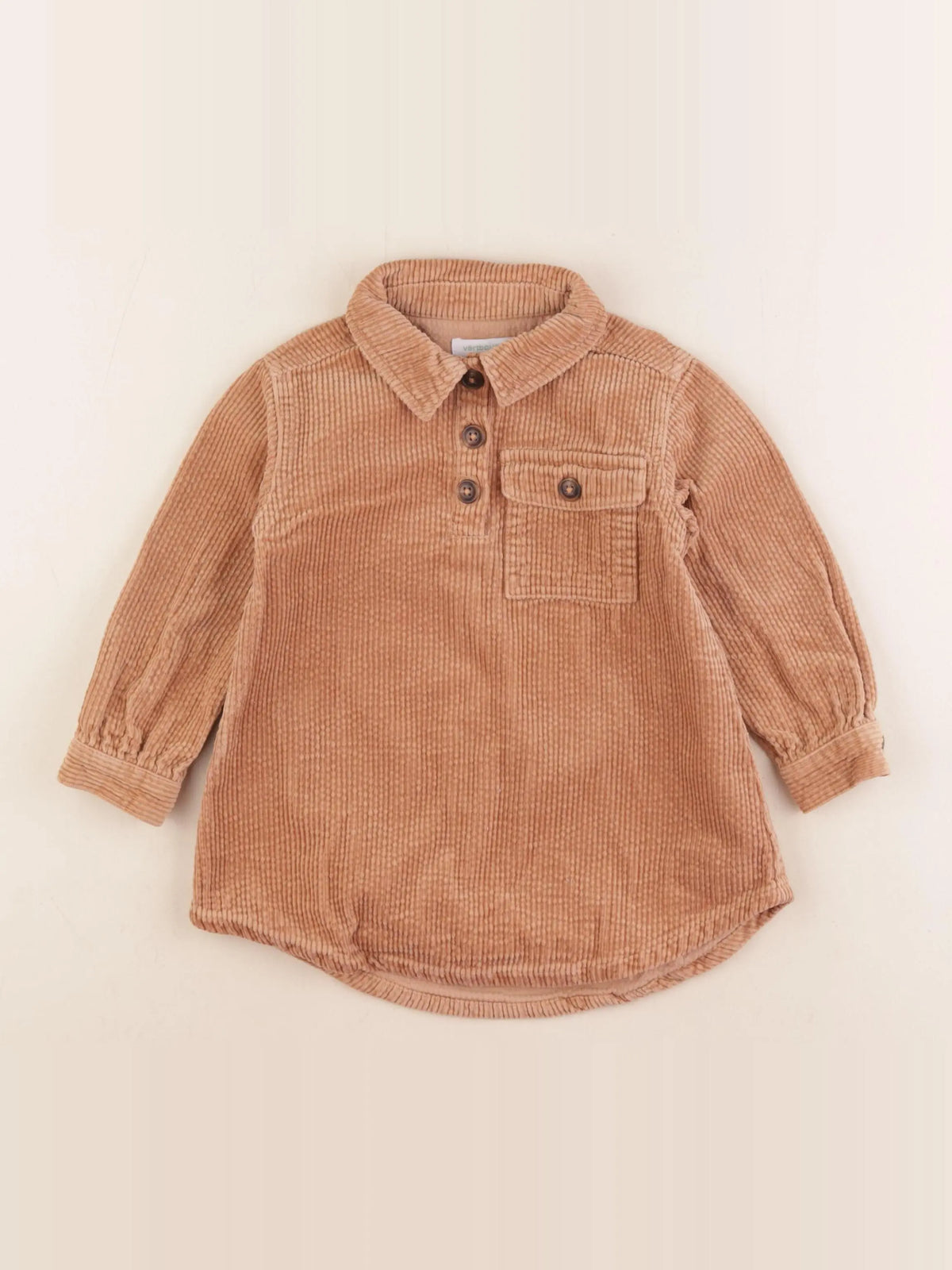 Vertbaudet - robe marron - 2 ans