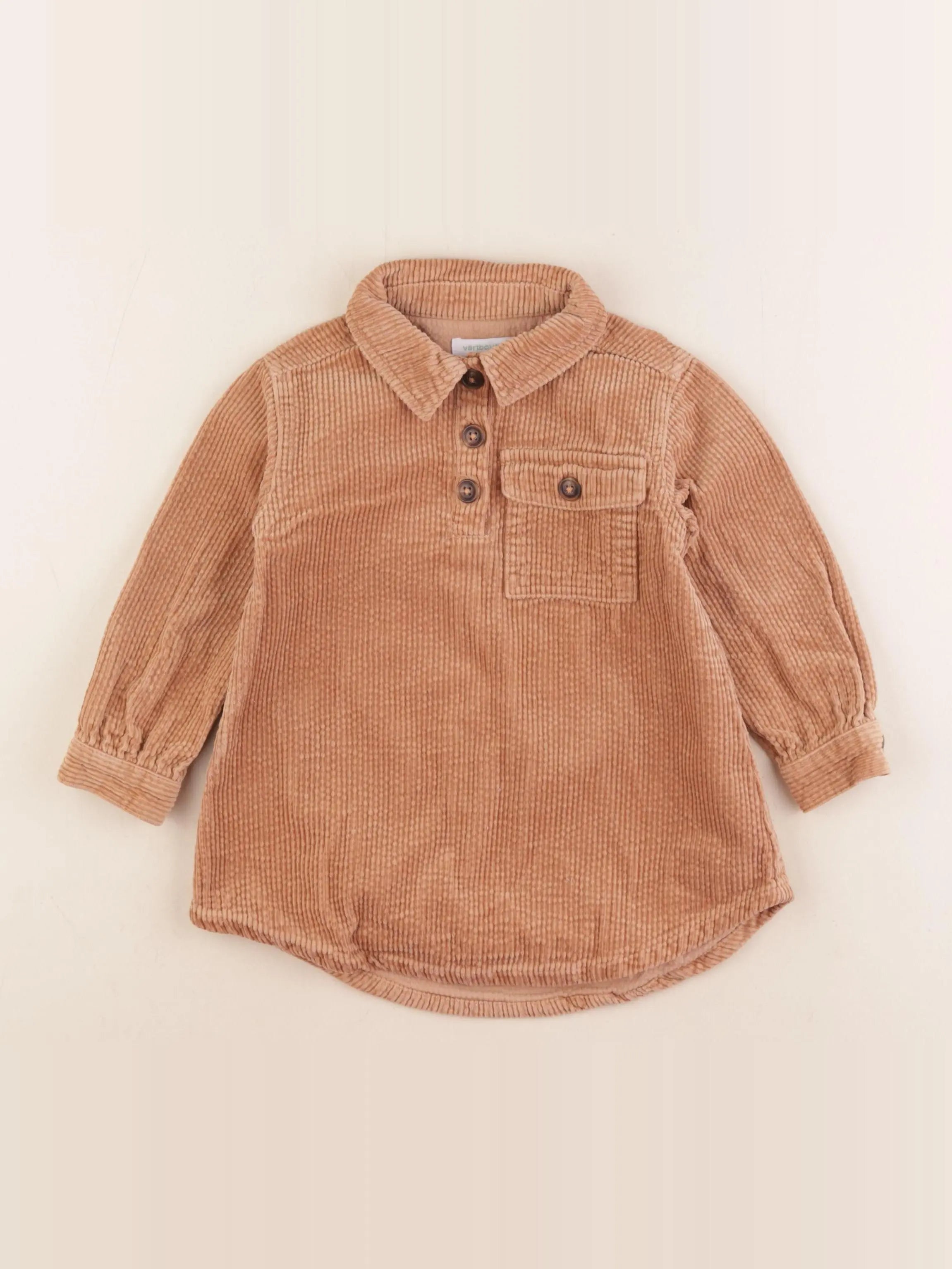 Vertbaudet - robe marron - 2 ans