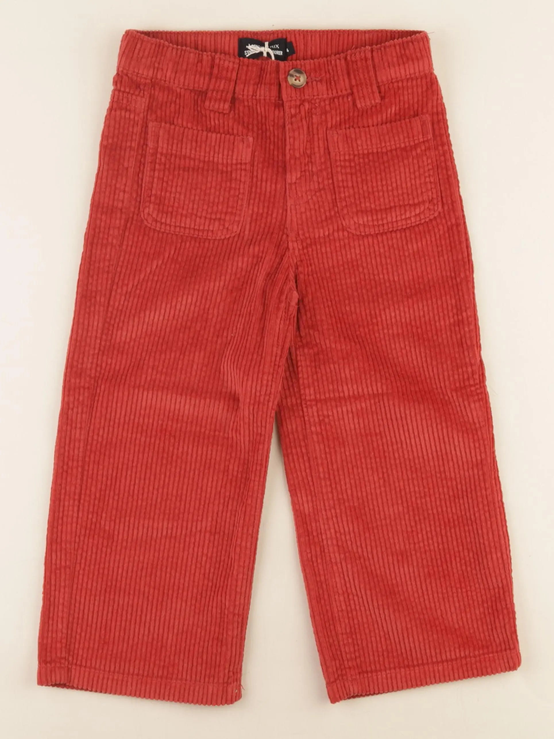 Monoprix - pantalon rouge - 4 ans