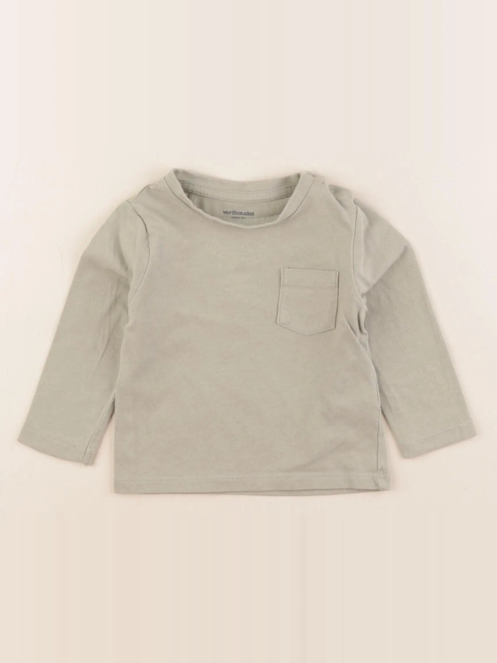 Vertbaudet - tee-shirt vert - 12 mois