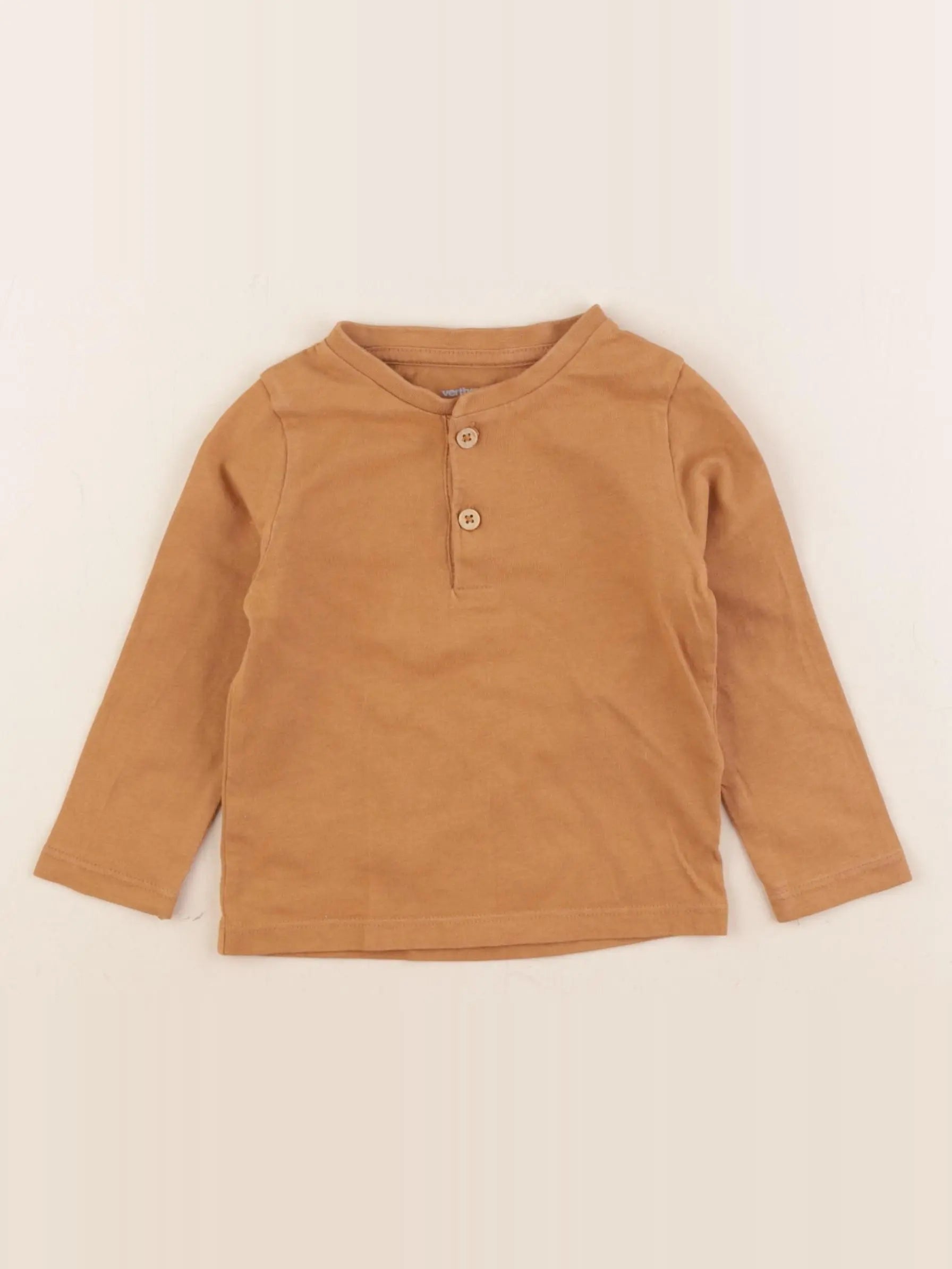 Vertbaudet - tee-shirt marron - 12 mois