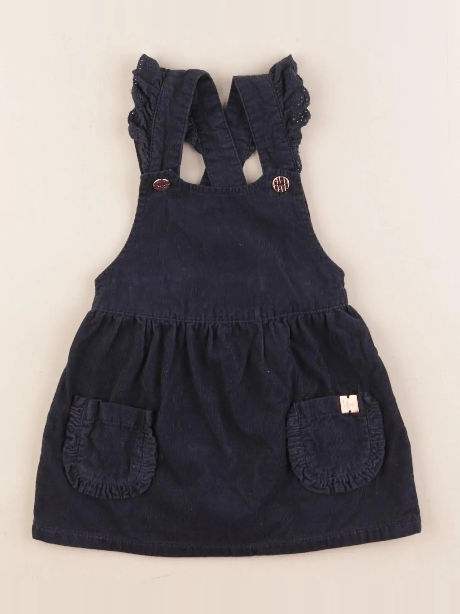 Carrément Beau - robe bleu - 6 mois