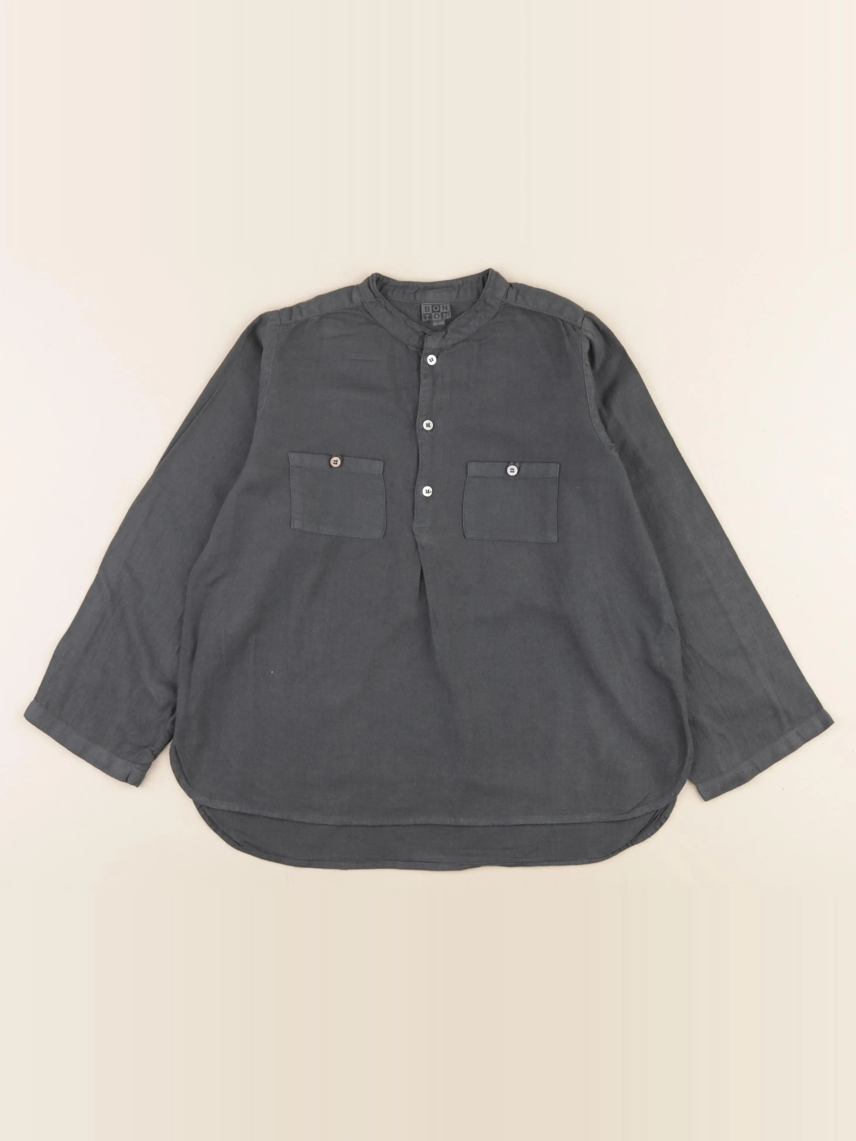Bonton - chemise gris - 8 ans