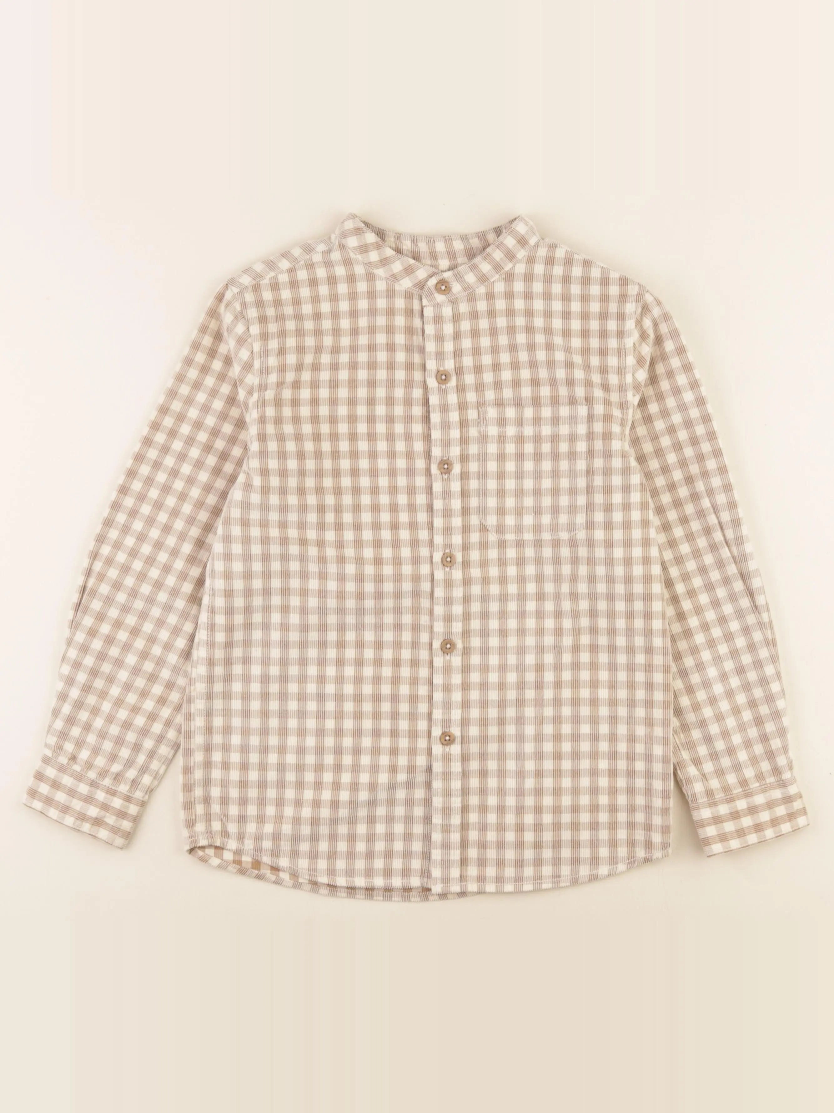 Monoprix - chemise marron - 8 ans