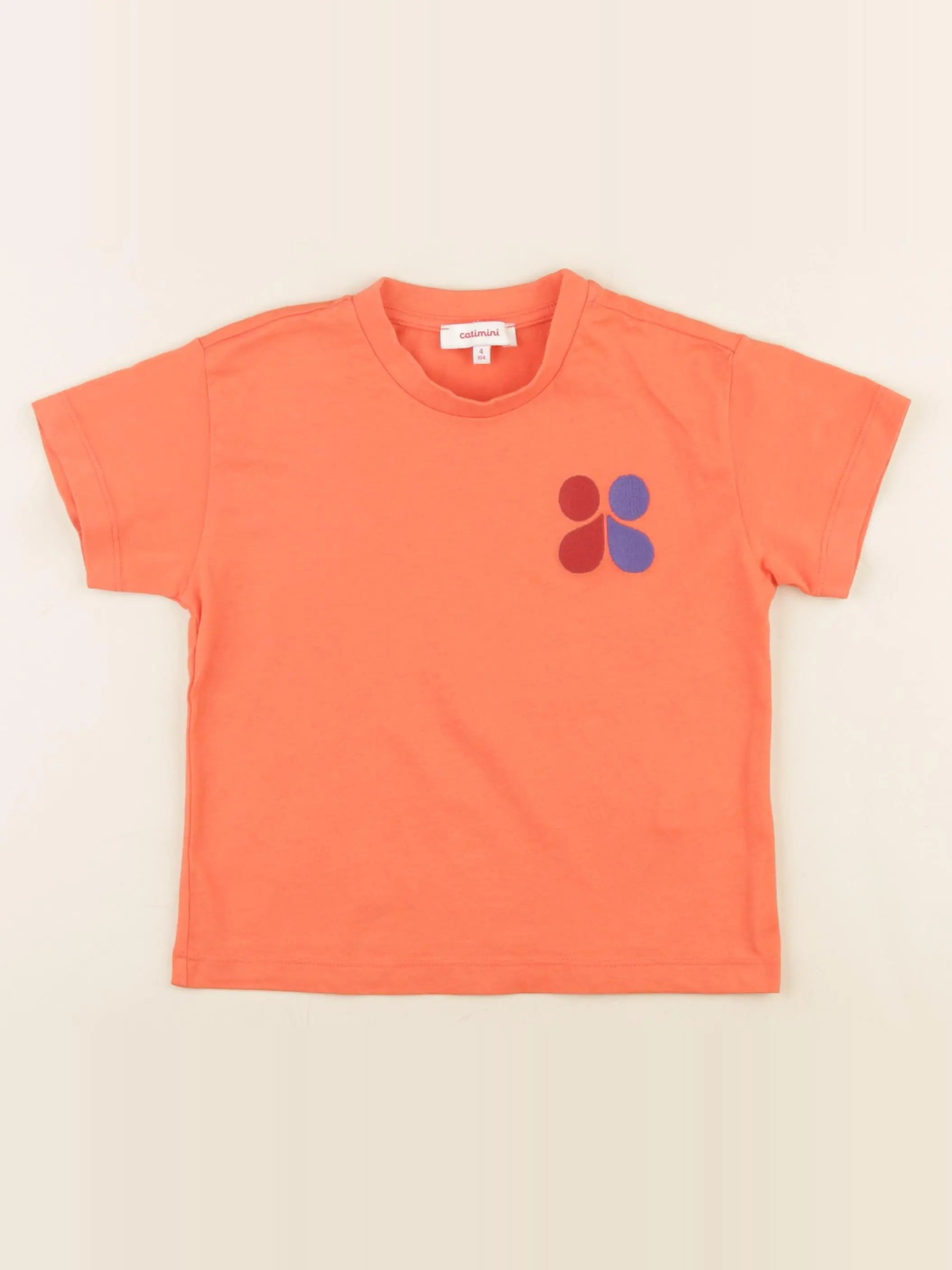 Catimini - tee-shirt rouge - 4 ans