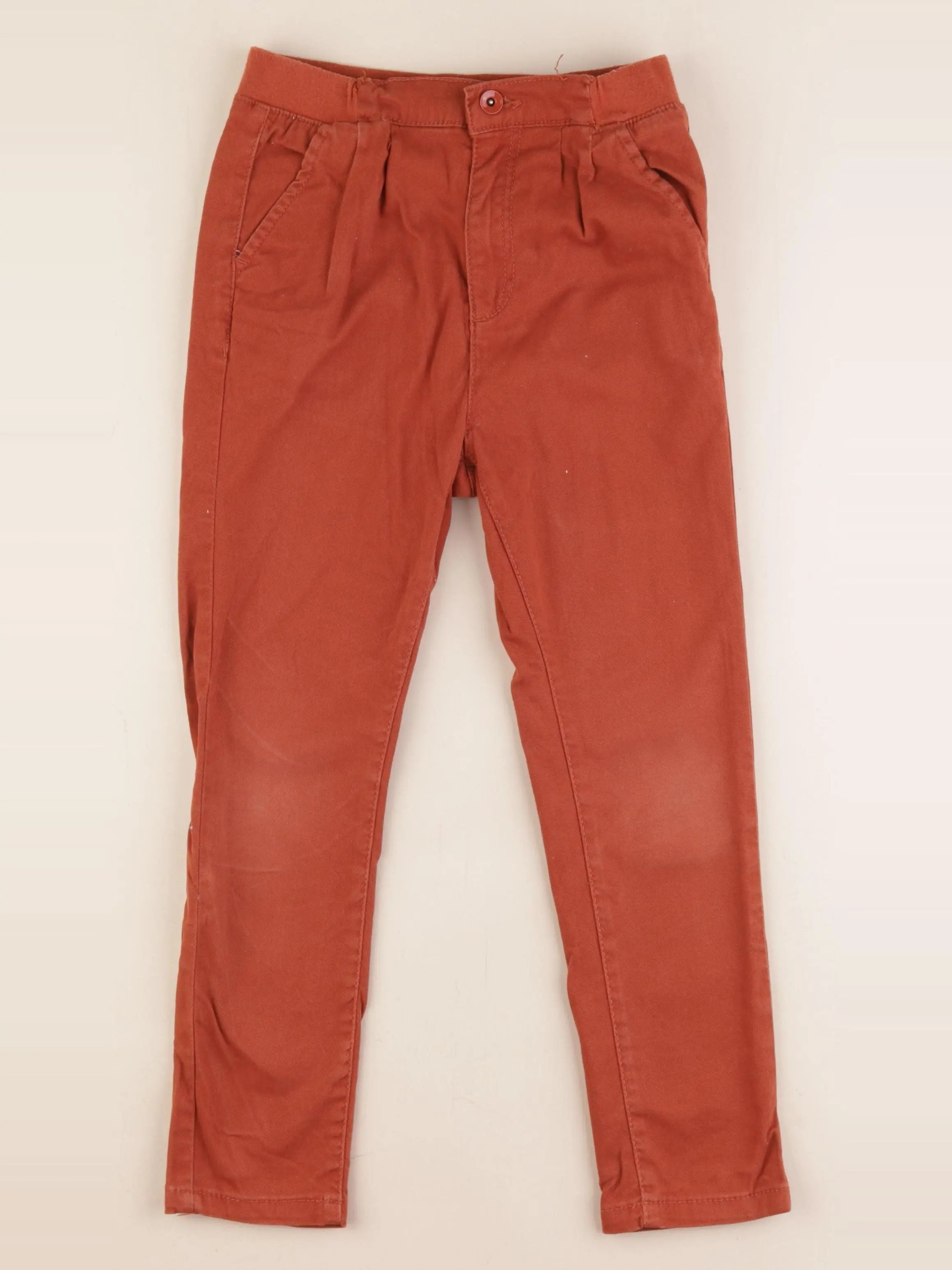 La Redoute - pantalon orange - 7 ans