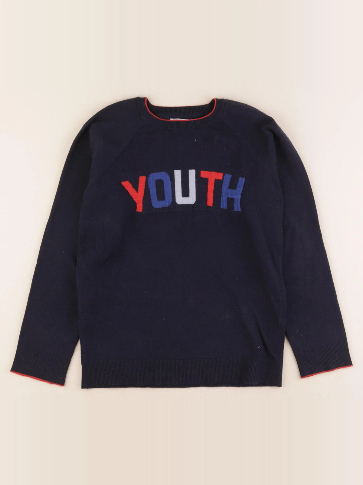 Monoprix - pull bleu - 10 ans