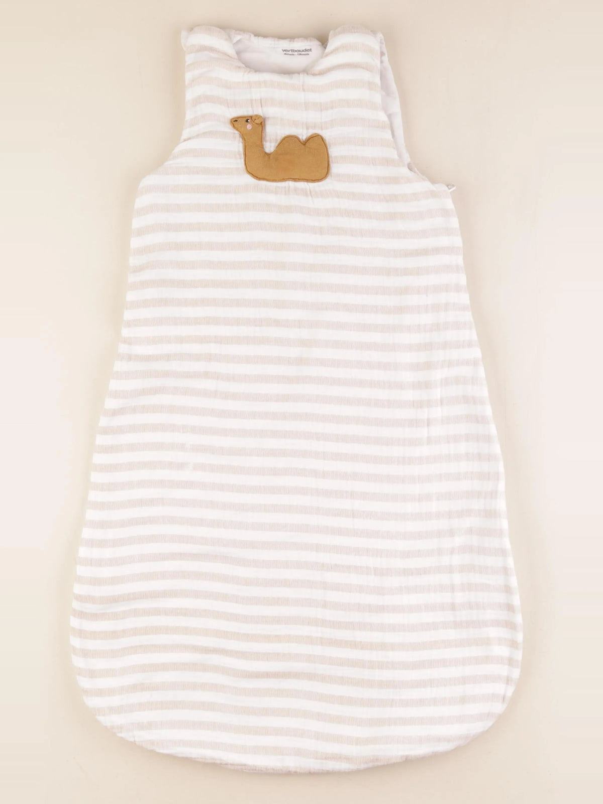 Vertbaudet - gigoteuse TOG 2 marron, blanc - 6/18 mois