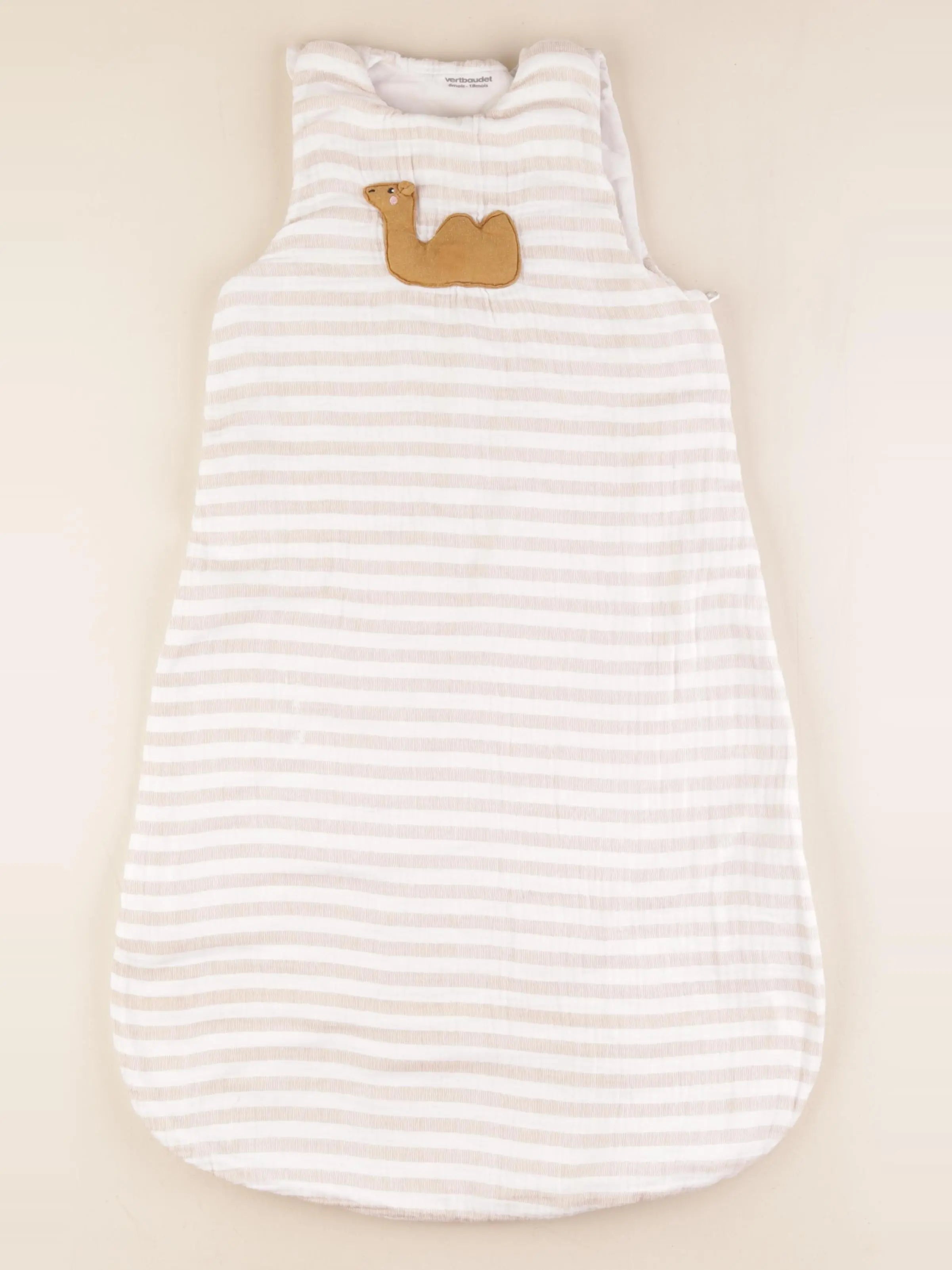 Vertbaudet - gigoteuse TOG 2 marron, blanc - 6/18 mois