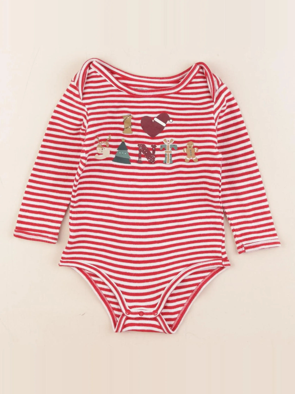 Vertbaudet - body rouge - 18 mois