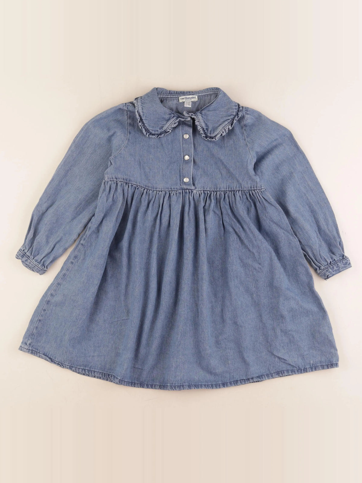 Vertbaudet - robe bleu - 7 ans