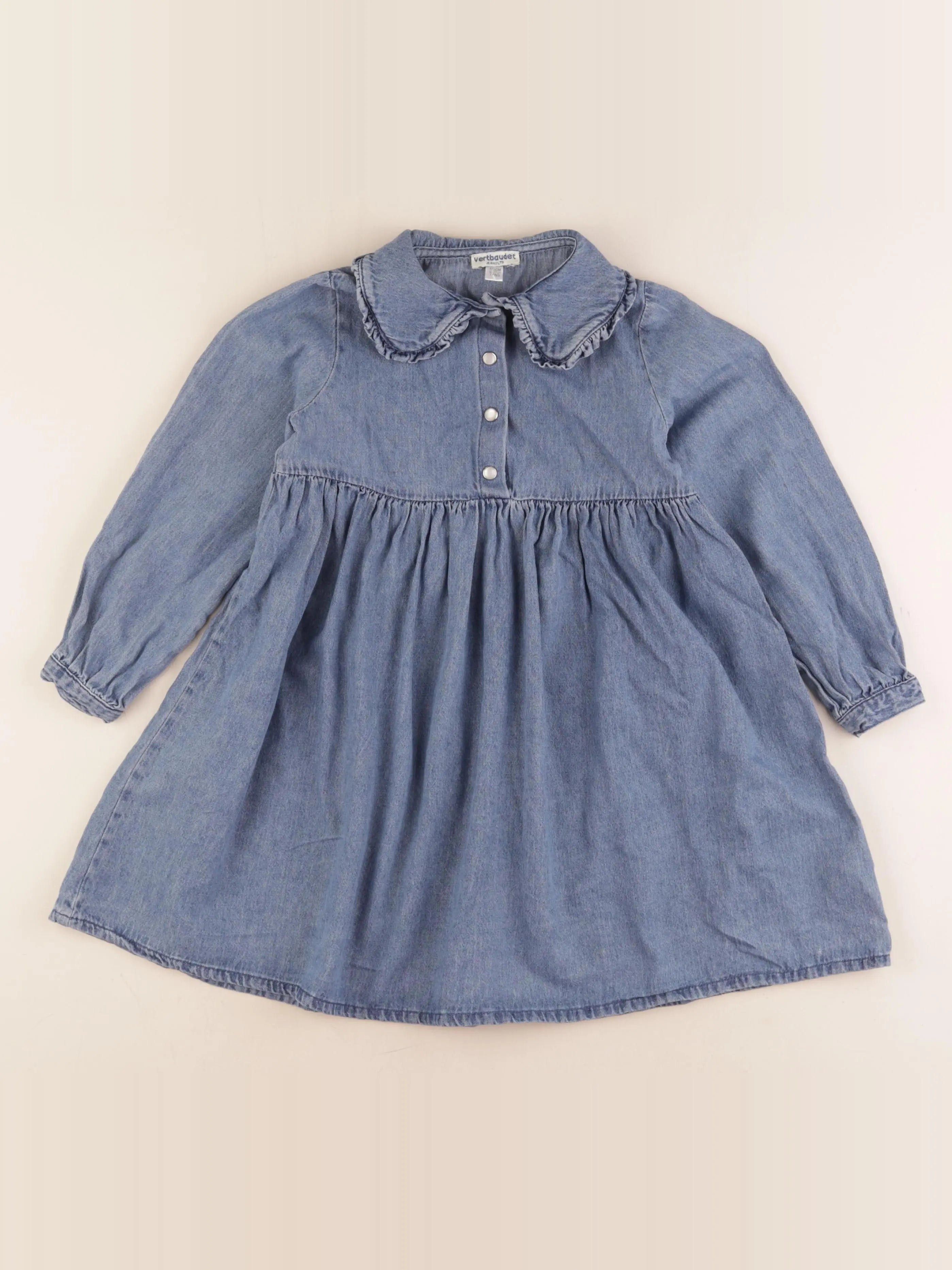 Vertbaudet - robe bleu - 7 ans