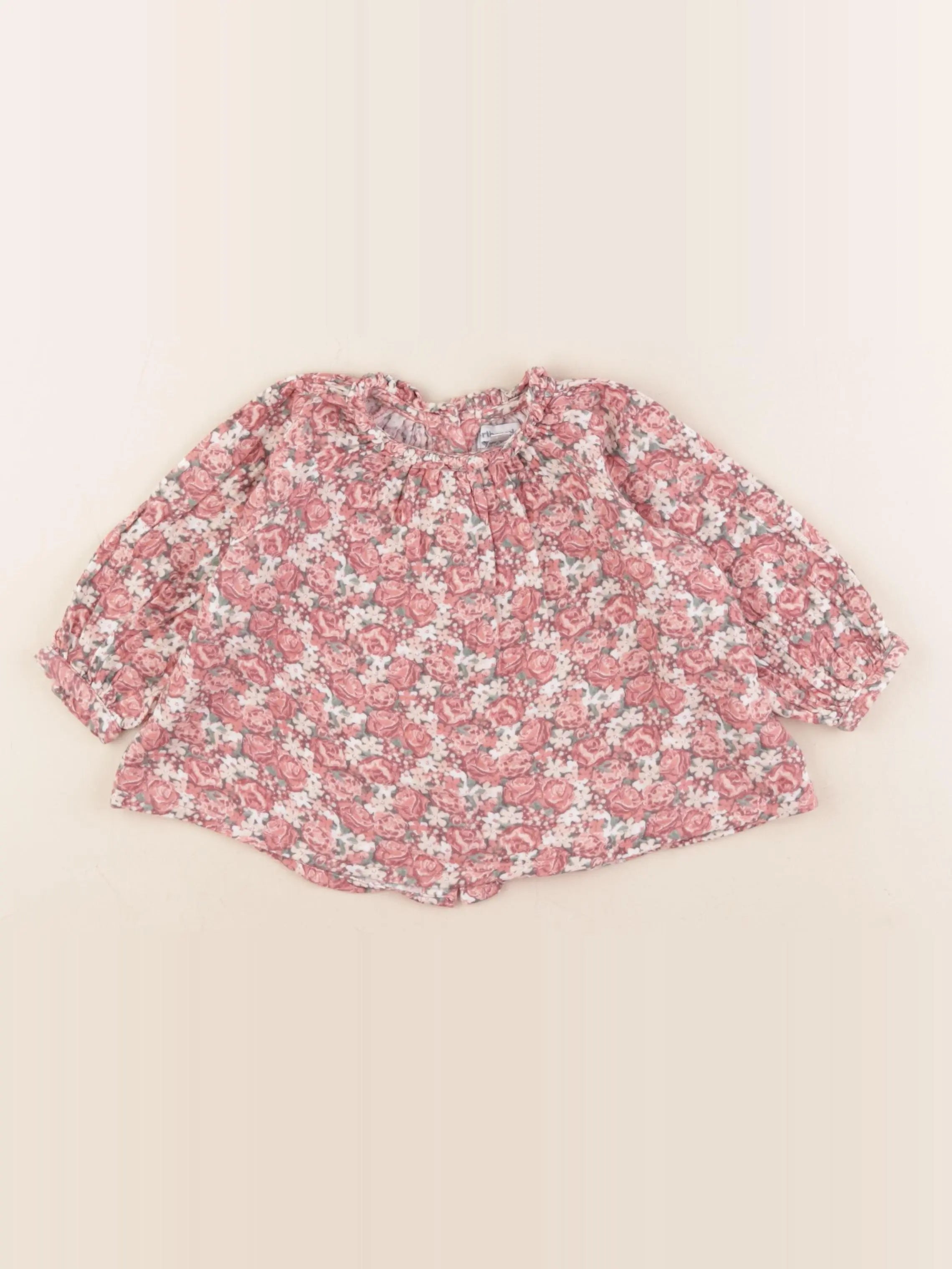 Vertbaudet - blouse rose - 12 mois