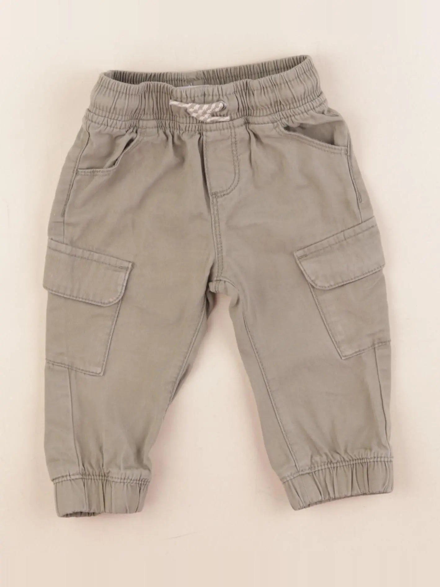 Vertbaudet - pantalon vert - 12 mois