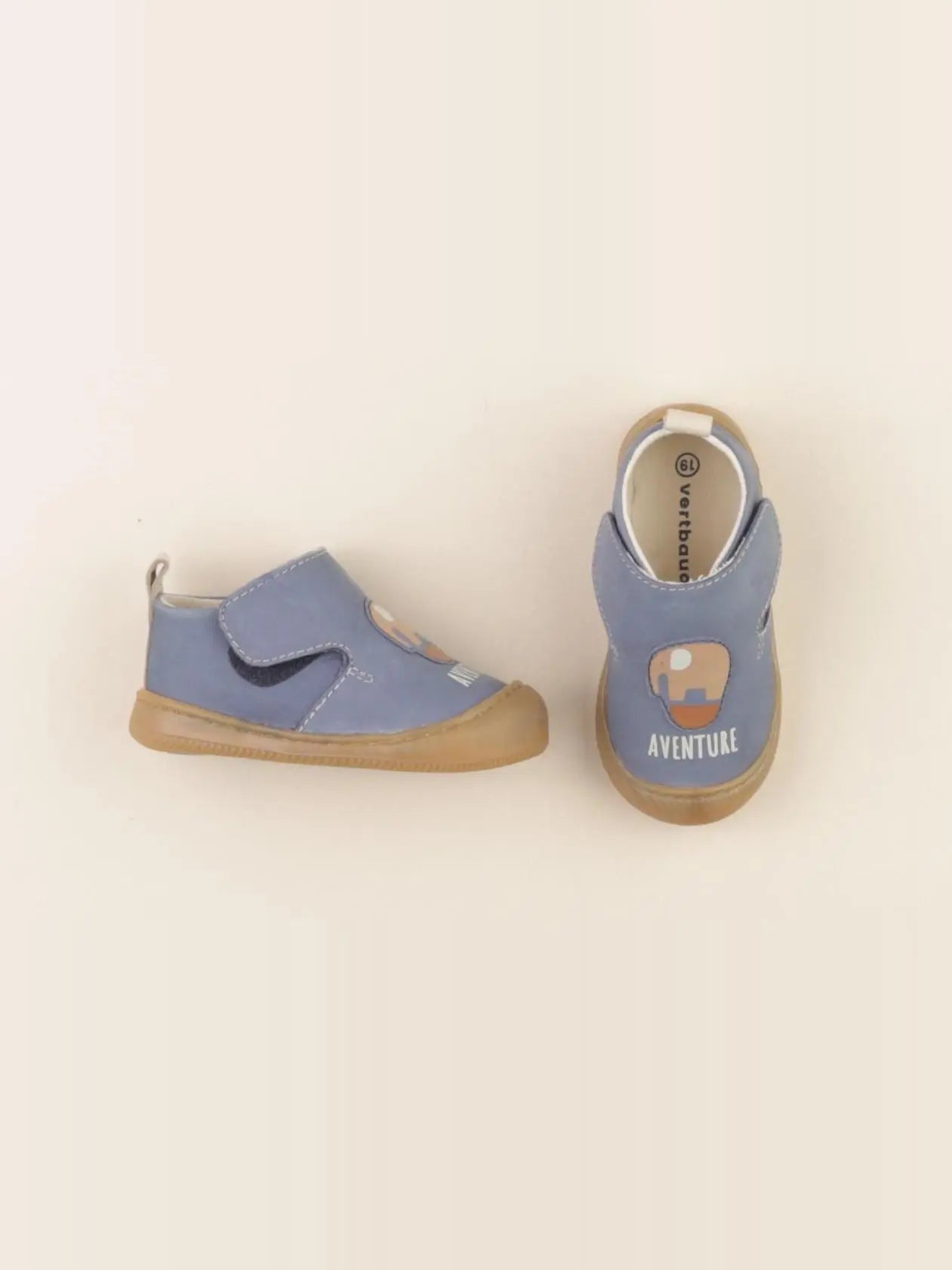 Vertbaudet - chaussons bleu - pointure 19