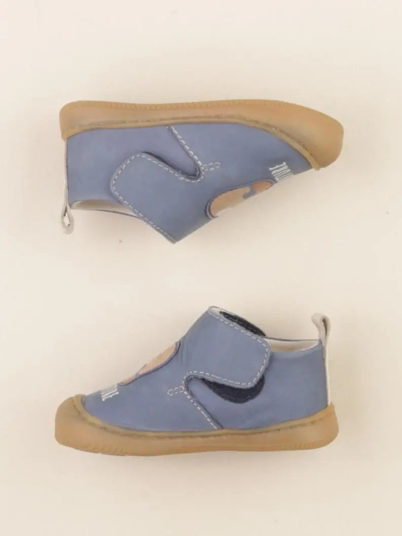 Vertbaudet - chaussons bleu - pointure 19