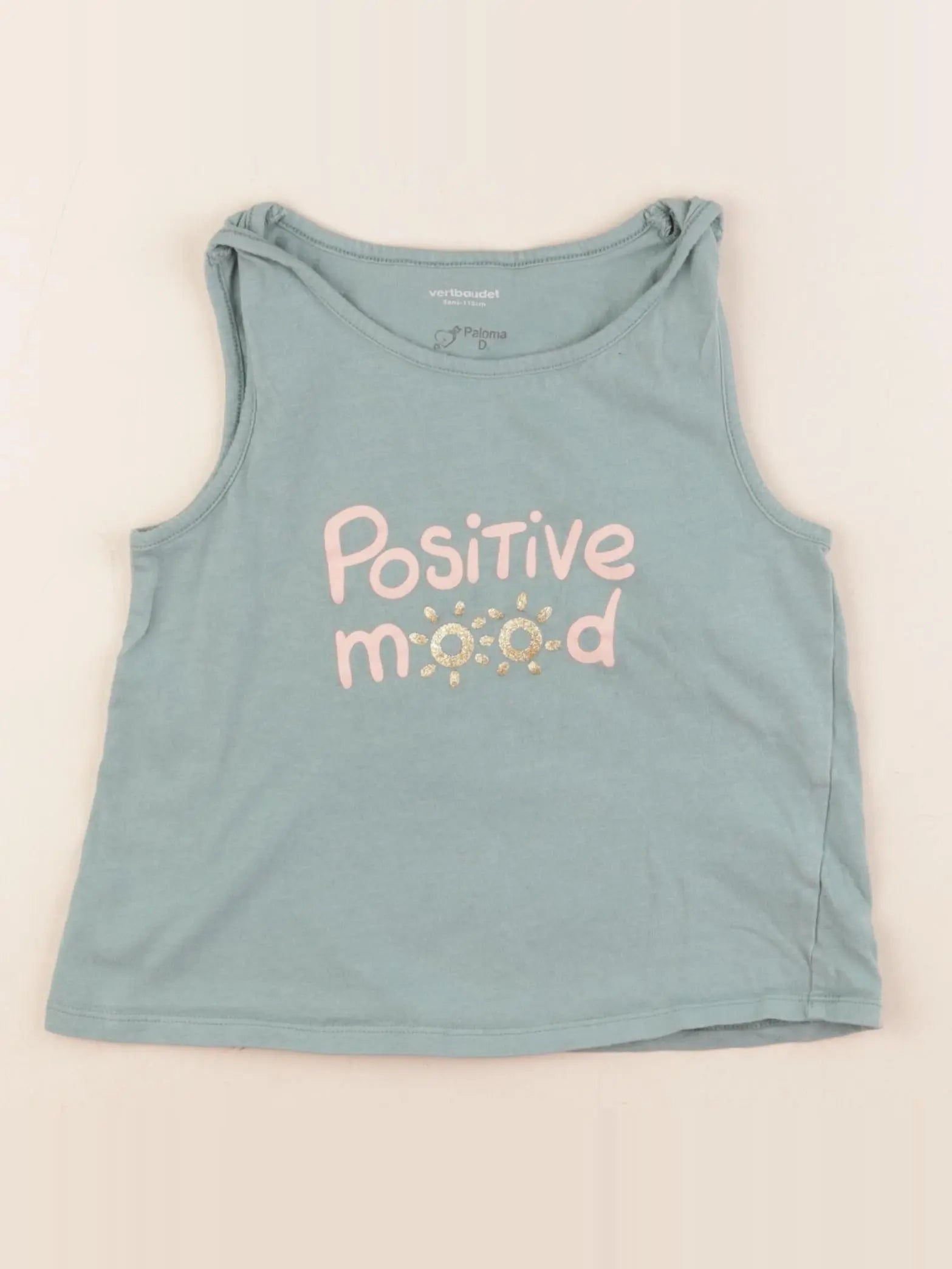 Vertbaudet - débardeur vert - 5 ans