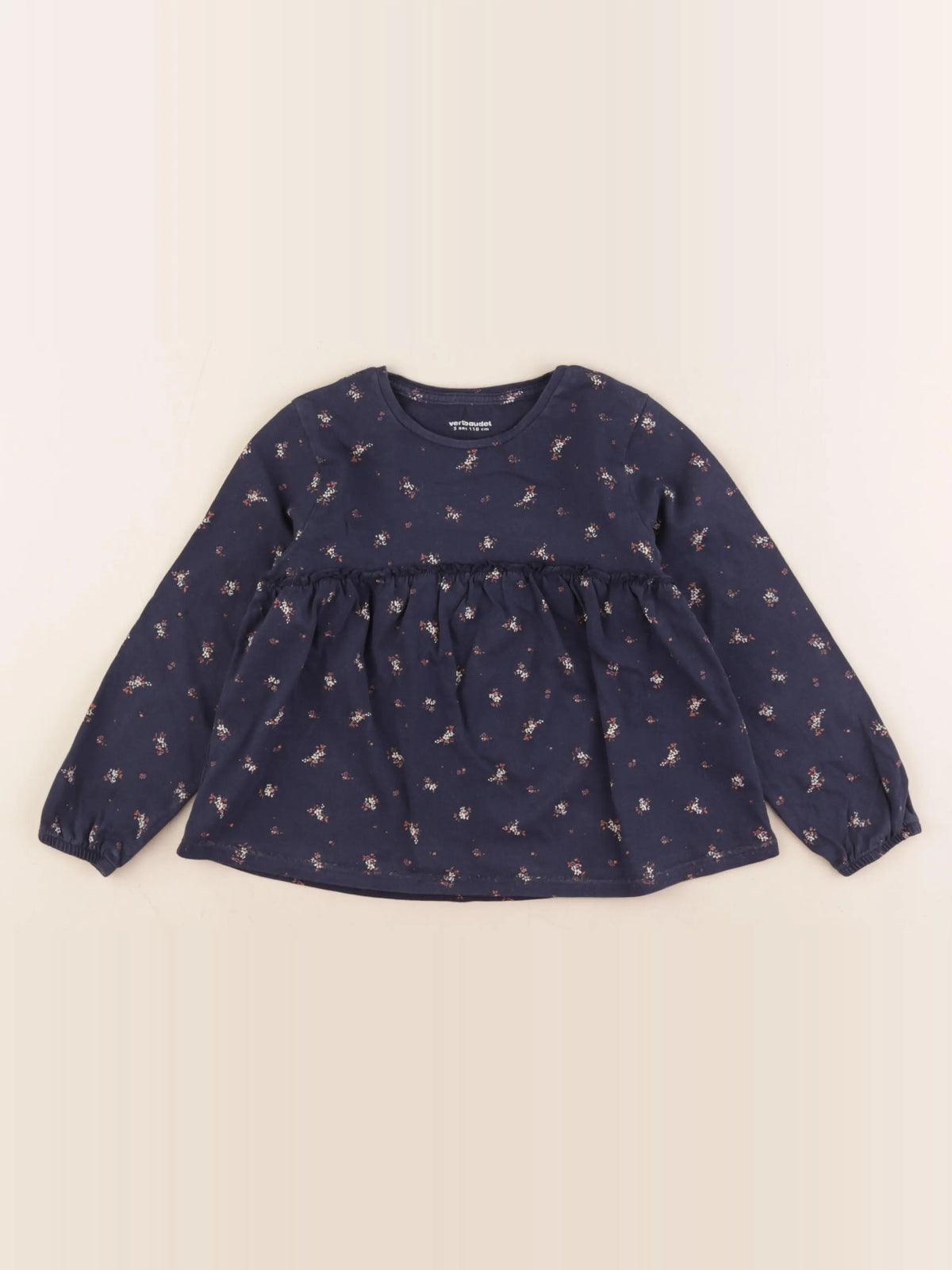 Vertbaudet - tee-shirt bleu - 5 ans