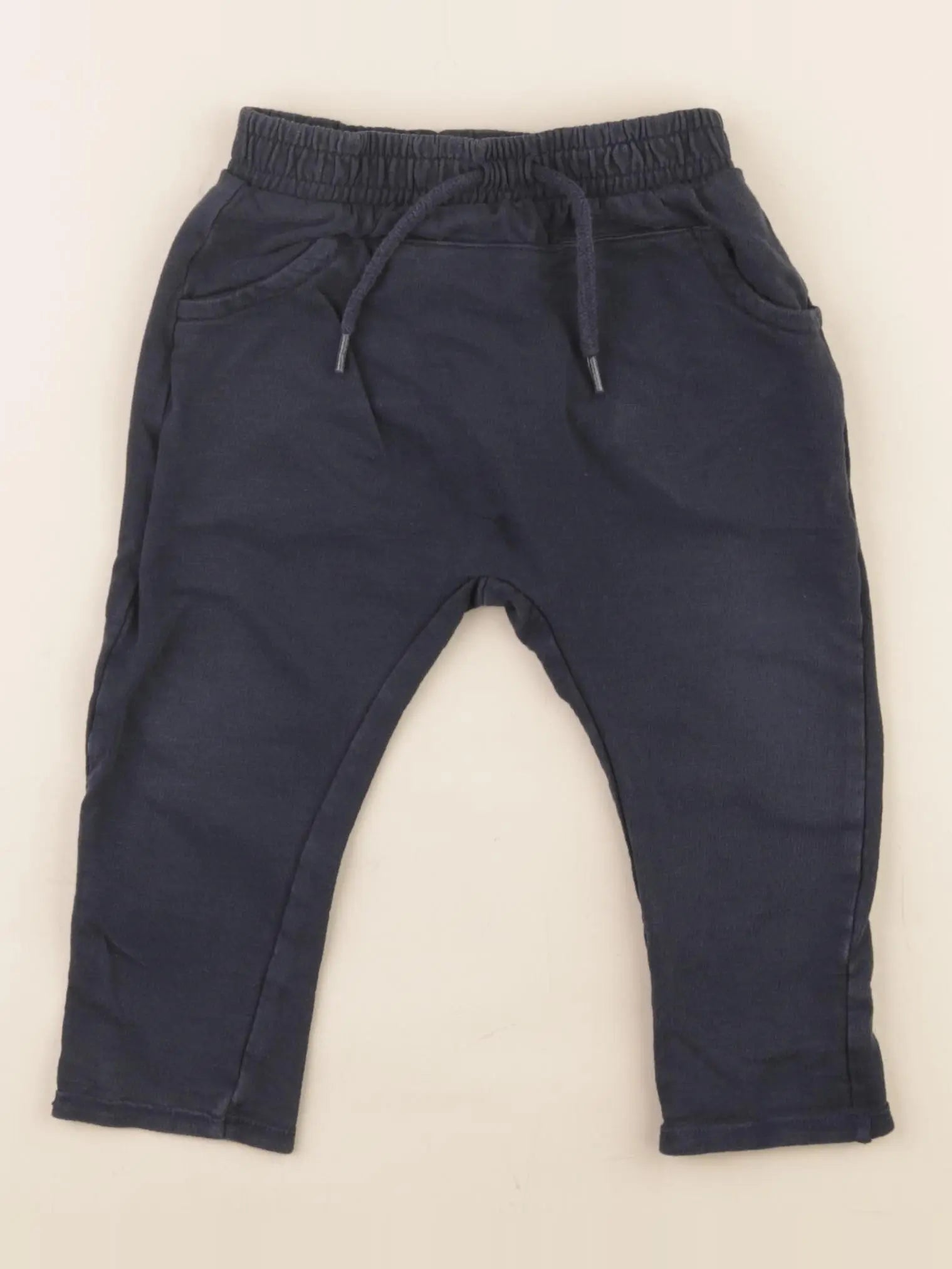 Vertbaudet - pantalon bleu - 12 mois