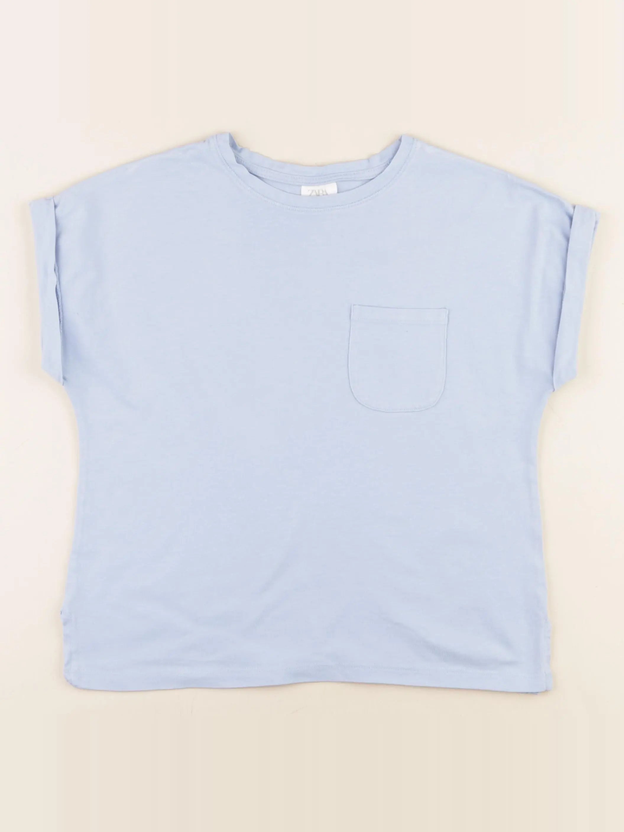 Zara - tee-shirt bleu - 6/7 ans