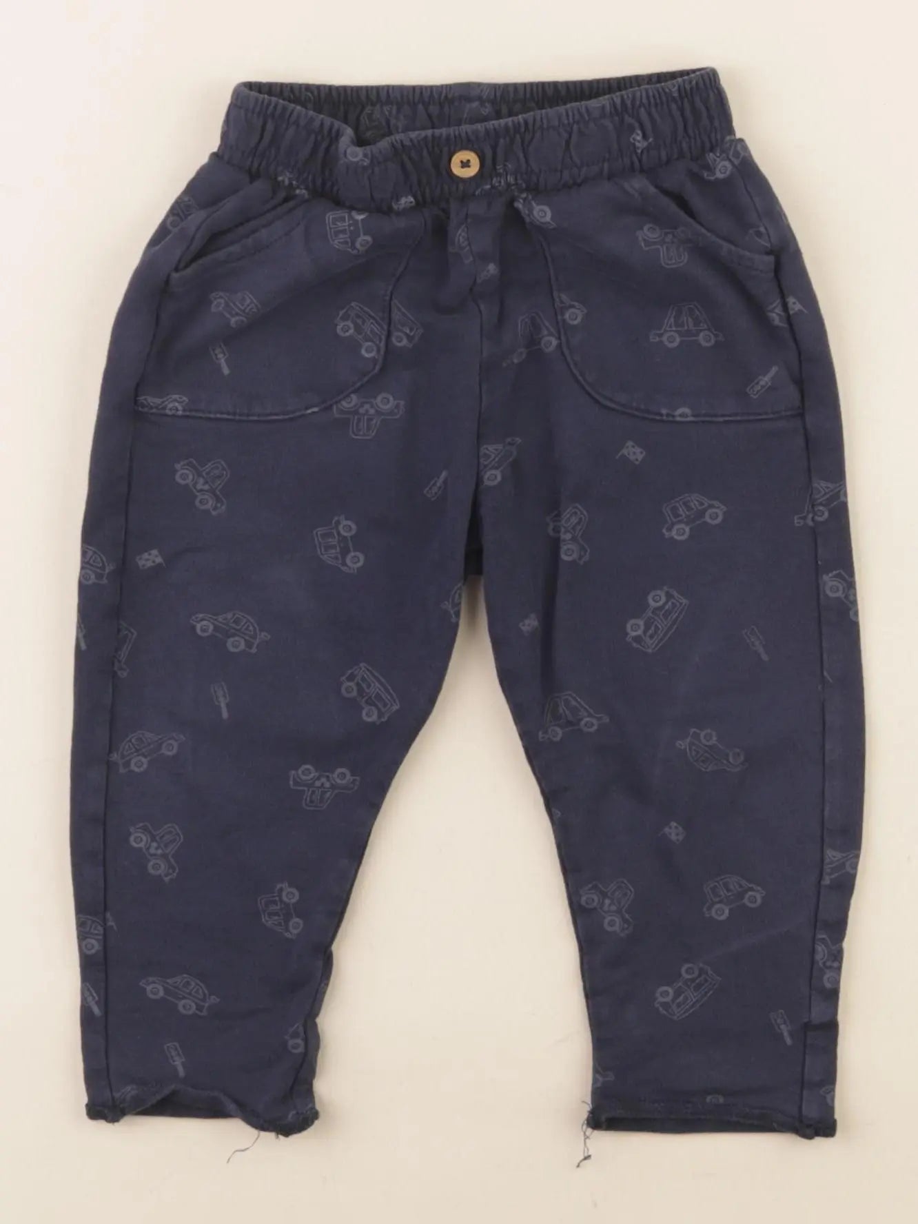Vertbaudet - pantalon bleu - 9 mois