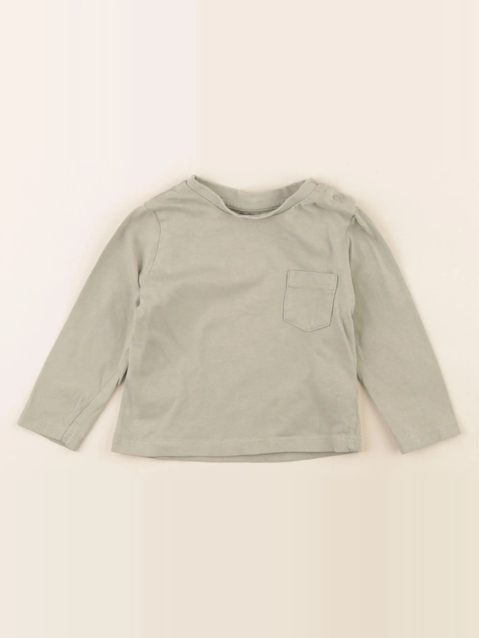 Vertbaudet - tee-shirt vert - 12 mois