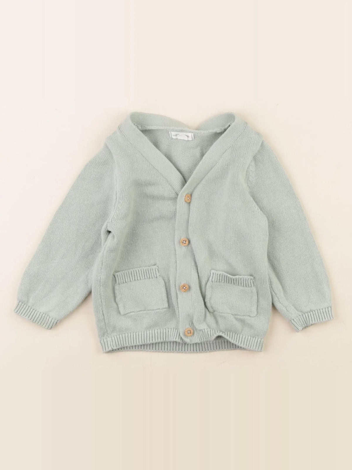 Vertbaudet - gilet vert - 12 mois