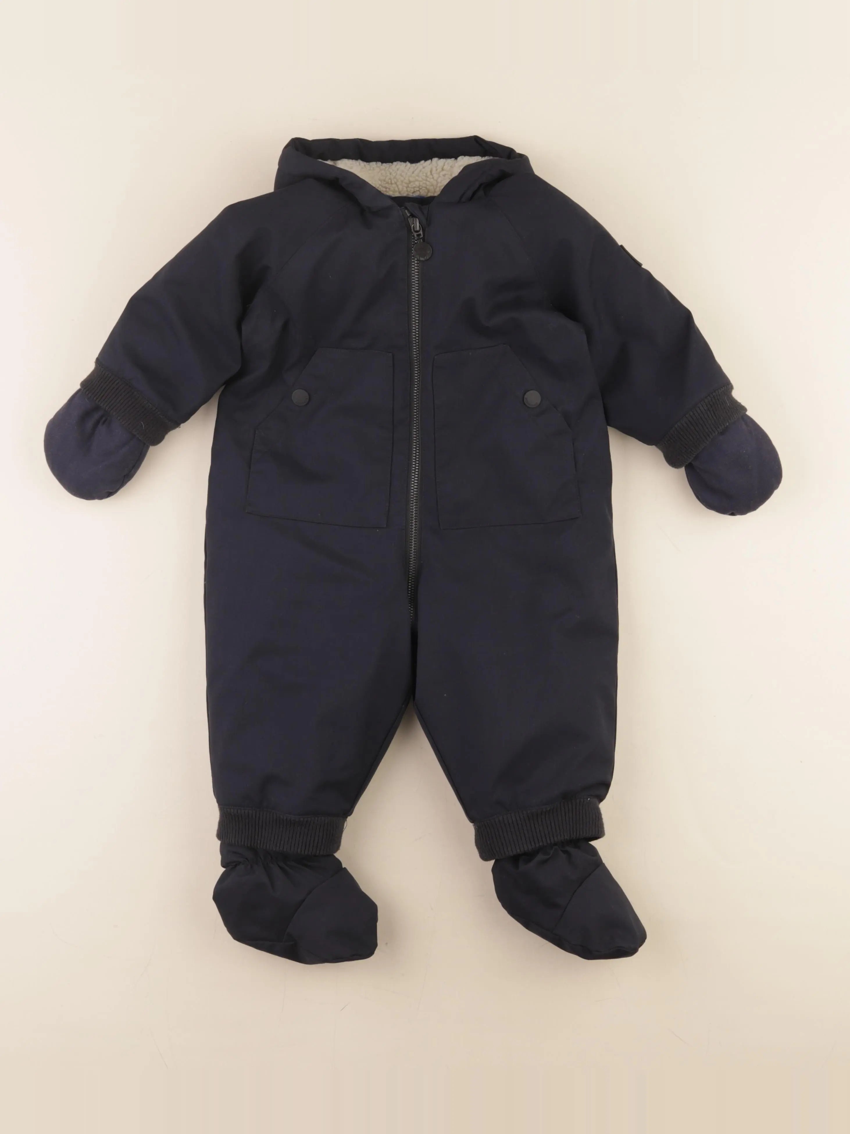 Bonpoint - combi-pilote bleu - 12 mois