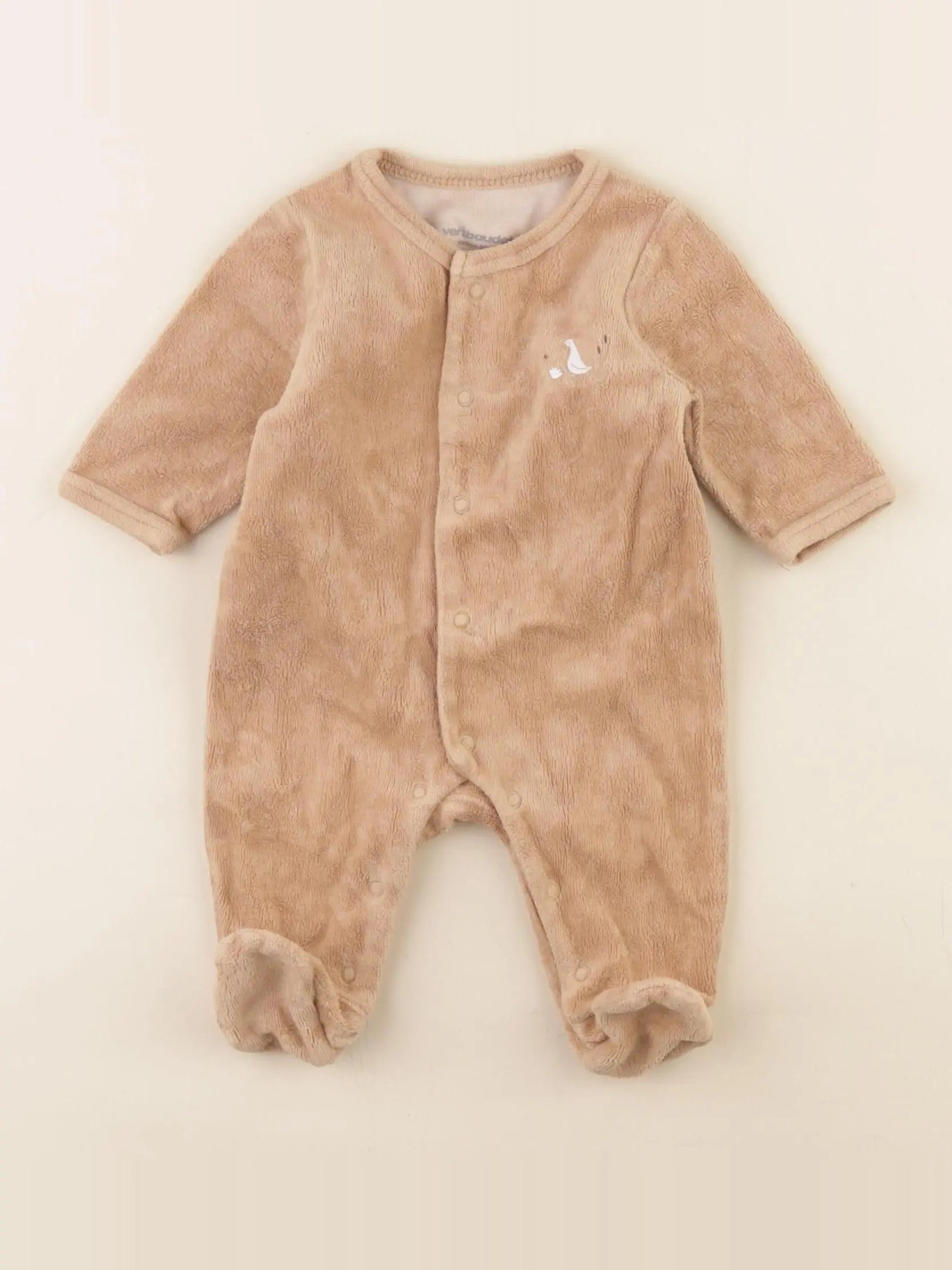 Vertbaudet - pyjama marron - 1 mois
