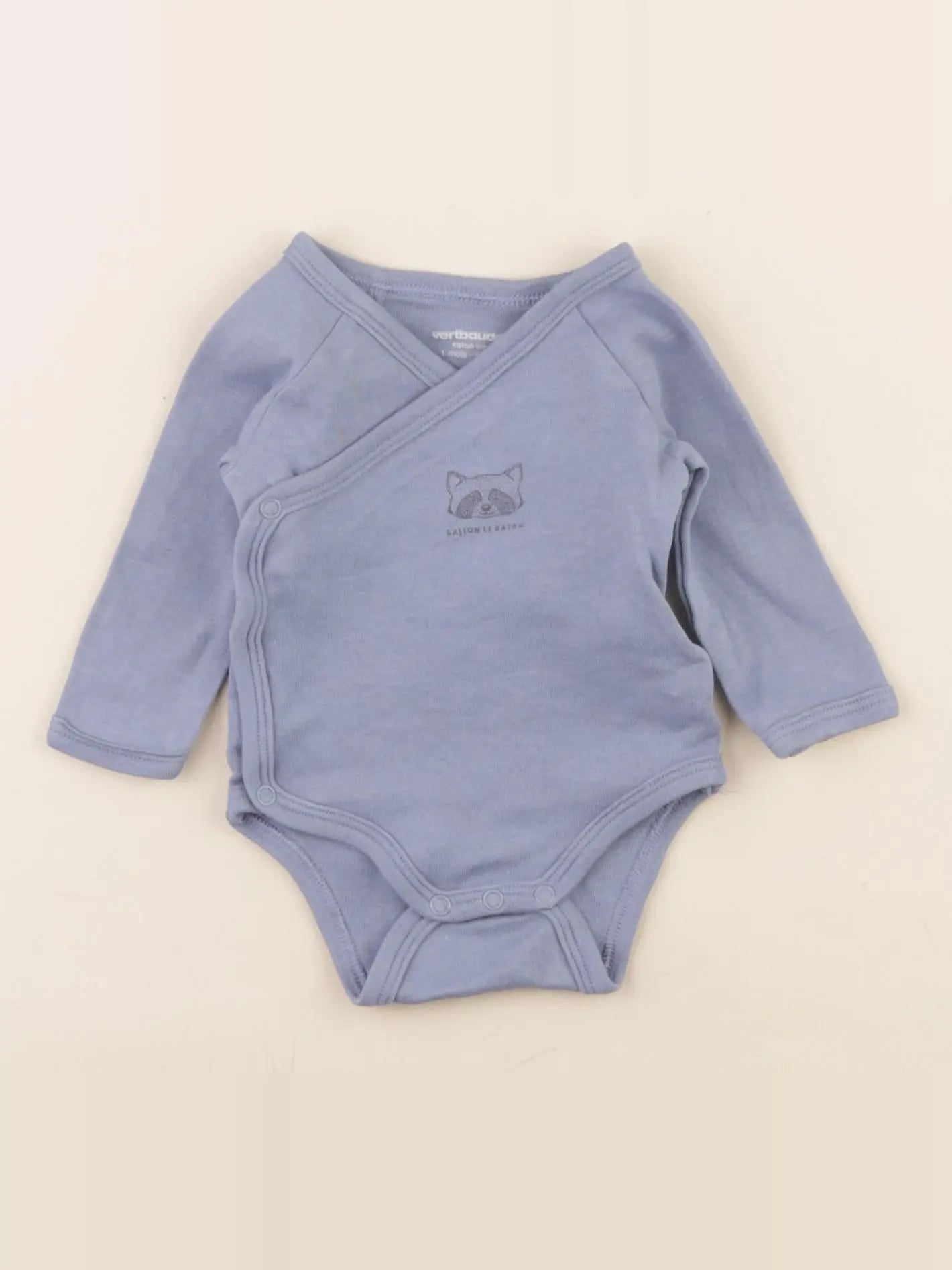 Vertbaudet - body bleu - 1 mois
