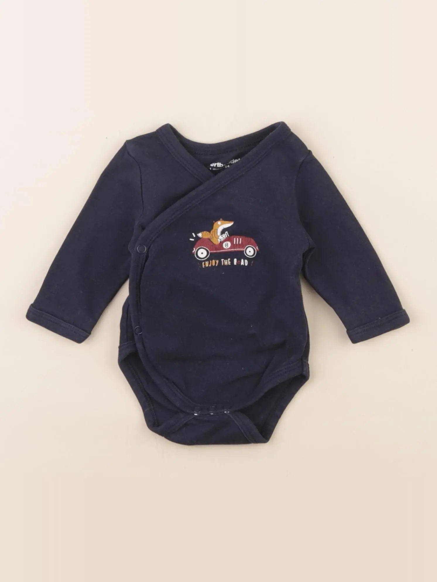 Vertbaudet - body bleu - 1 mois