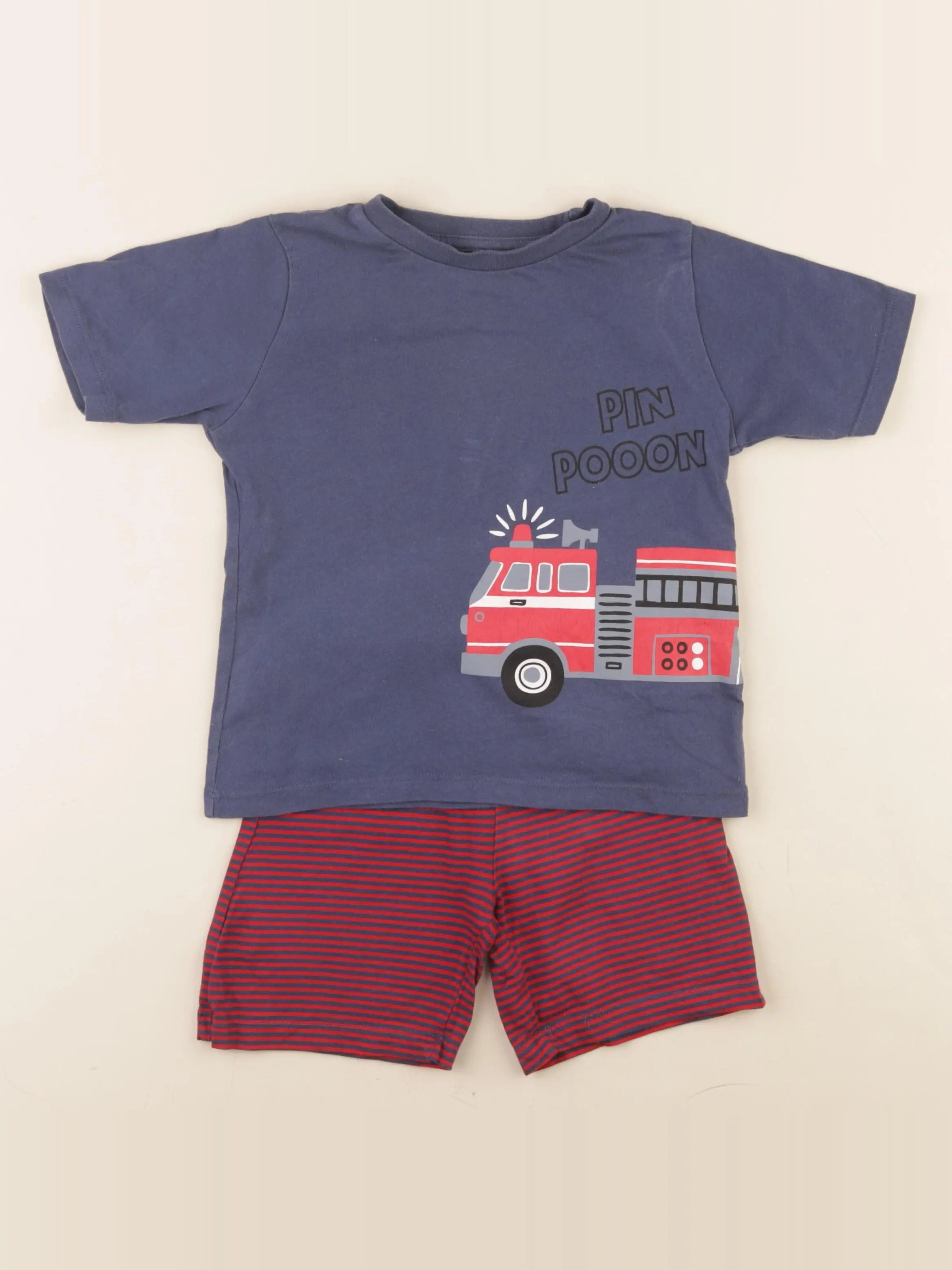 Vertbaudet - pyjama coton bleu - 5 ans