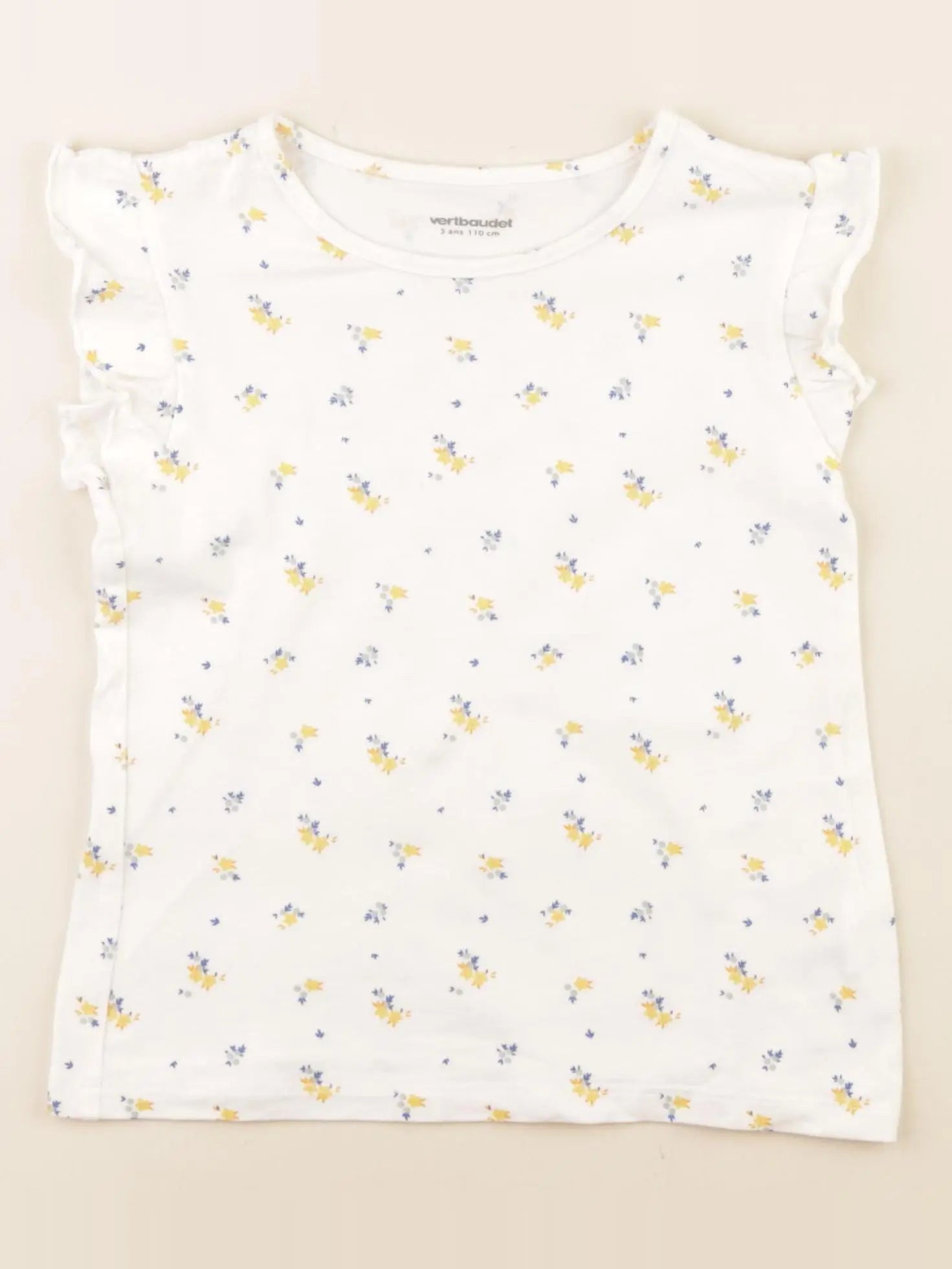 Vertbaudet - tee-shirt blanc - 5 ans