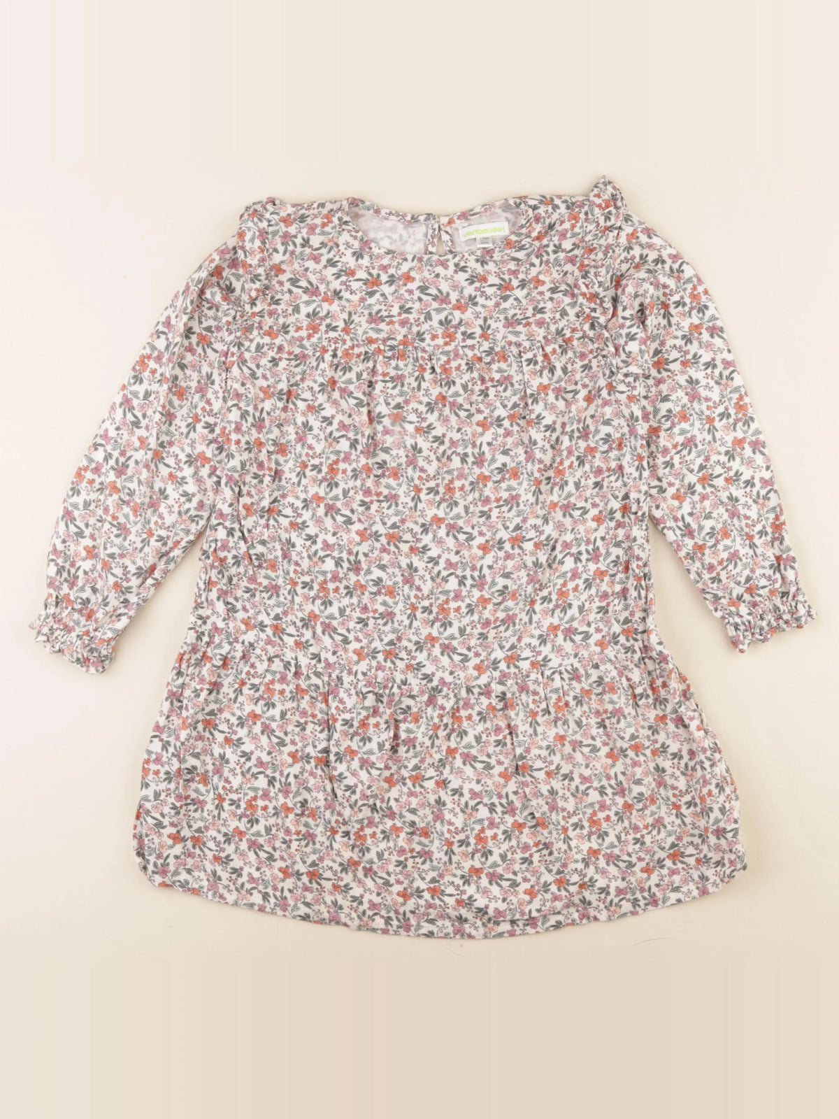 Vertbaudet - robe multicolore - 6 ans