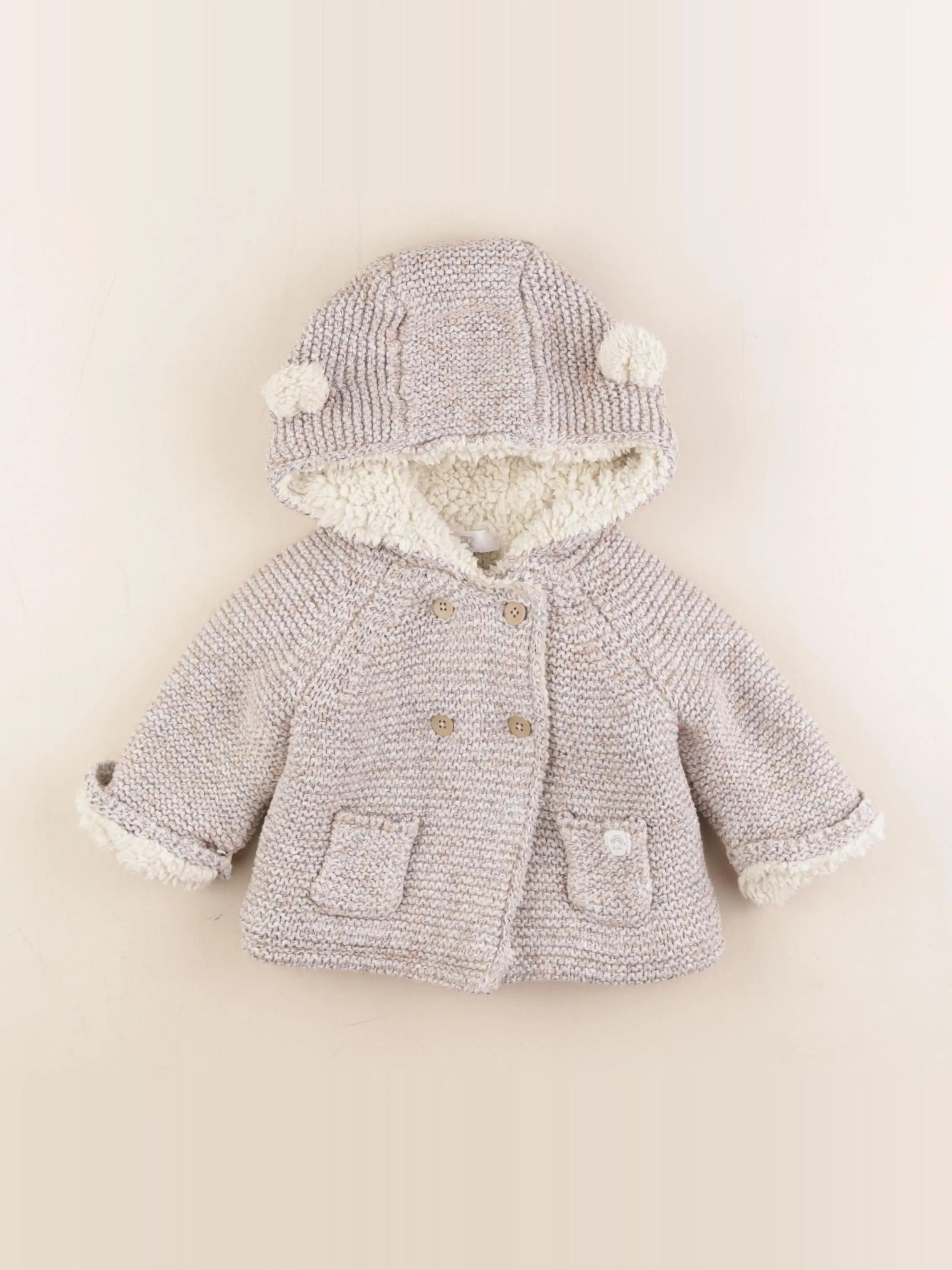 La Redoute - veste doublé gris - 3 mois