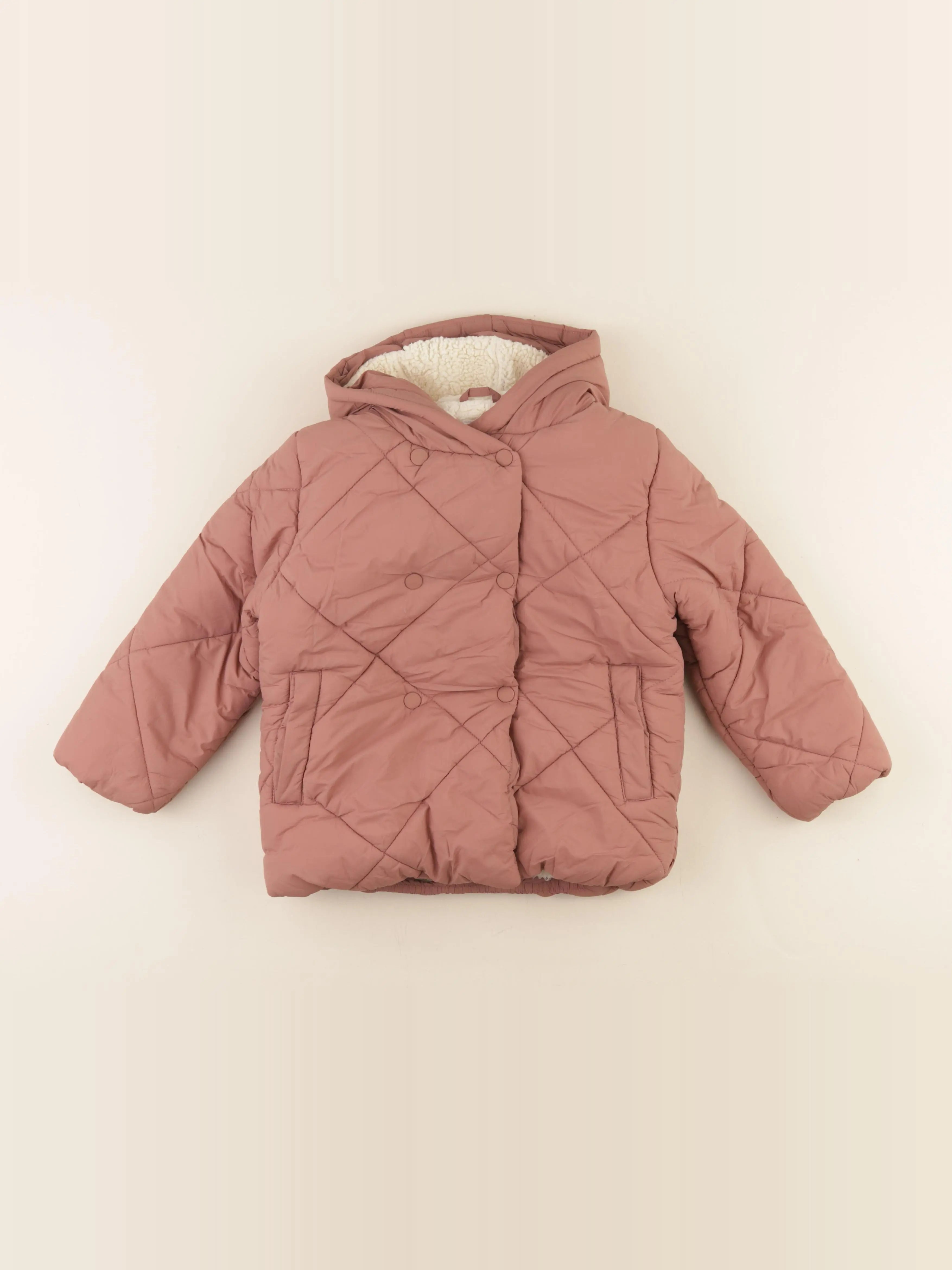 Vertbaudet - doudoune rose - 6 ans