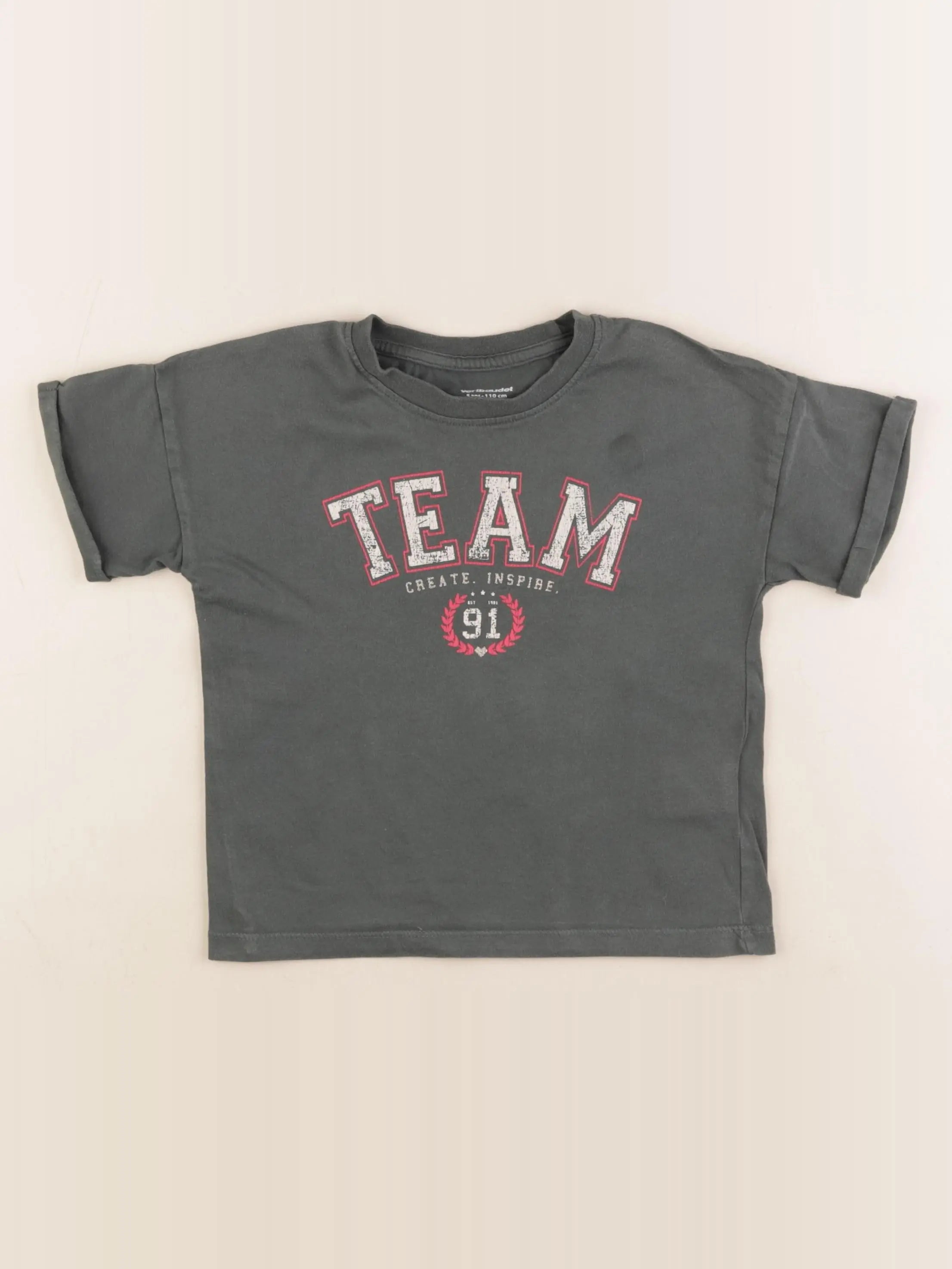 Vertbaudet - tee-shirt vert - 5 ans