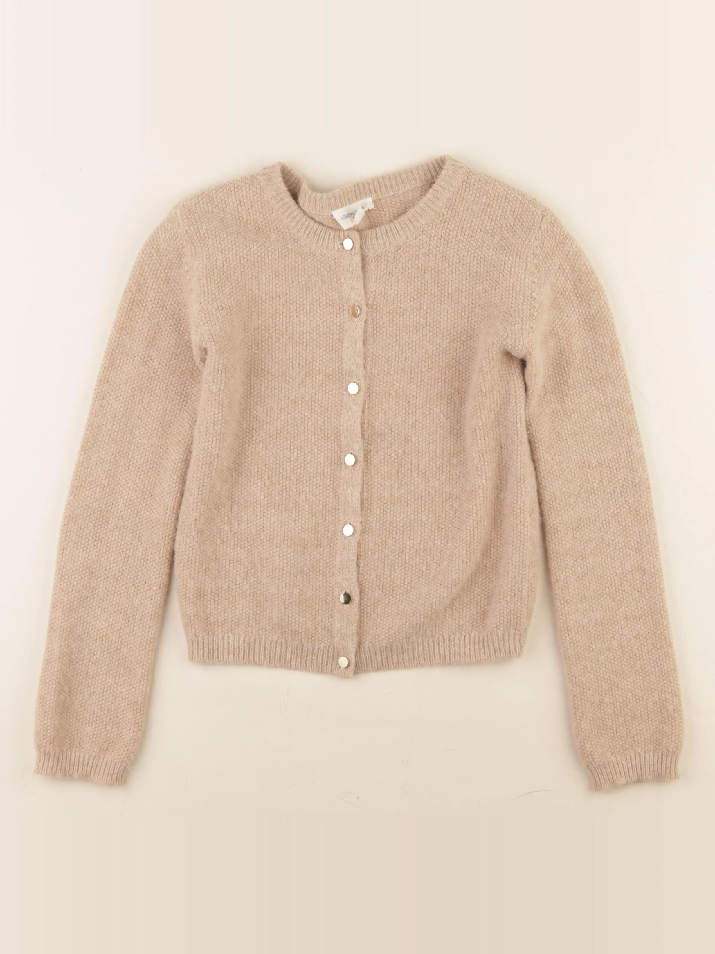 Louis Louise - gilet beige, or - 8 ans