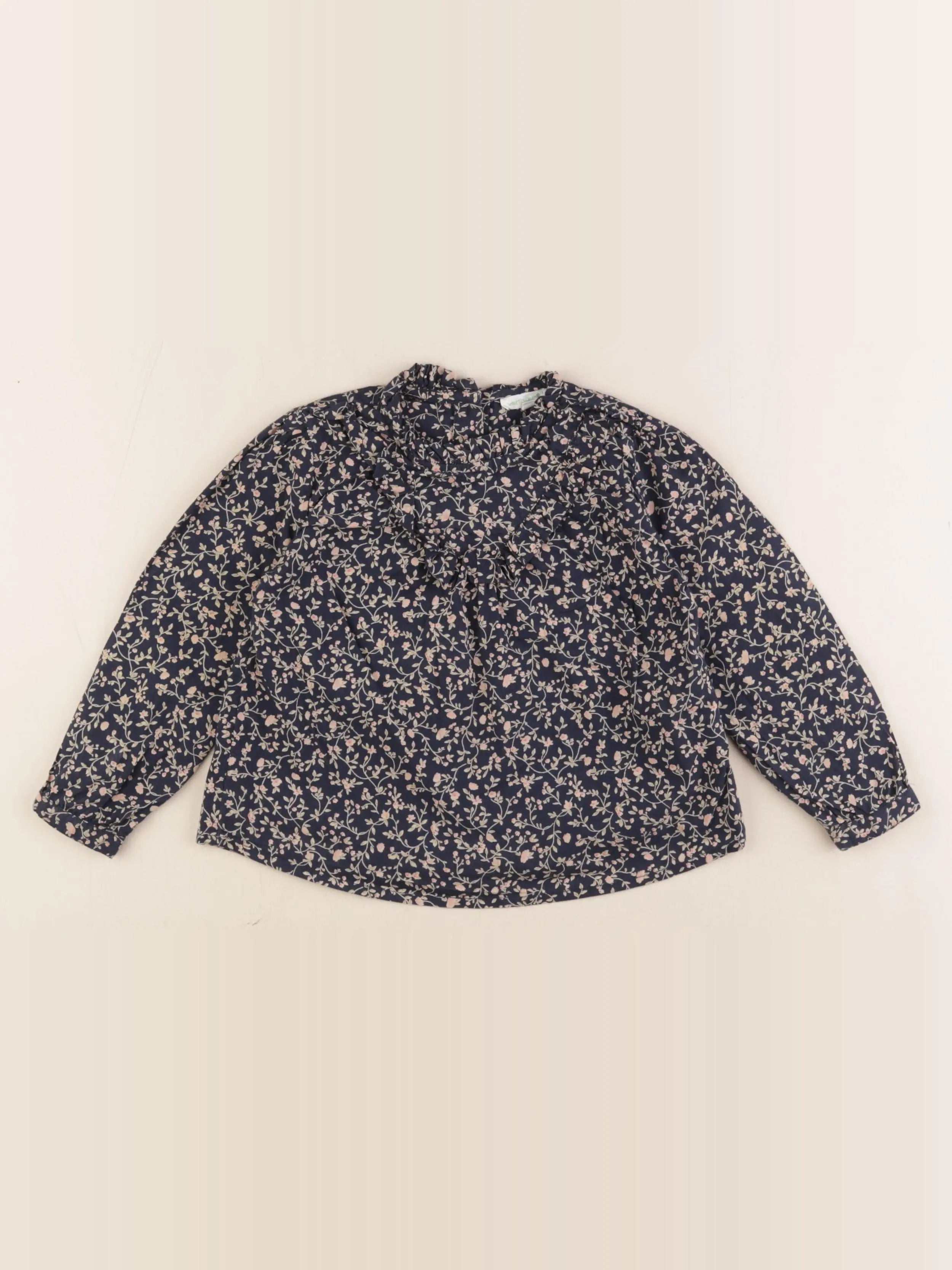 Vertbaudet - blouse bleu - 3 ans