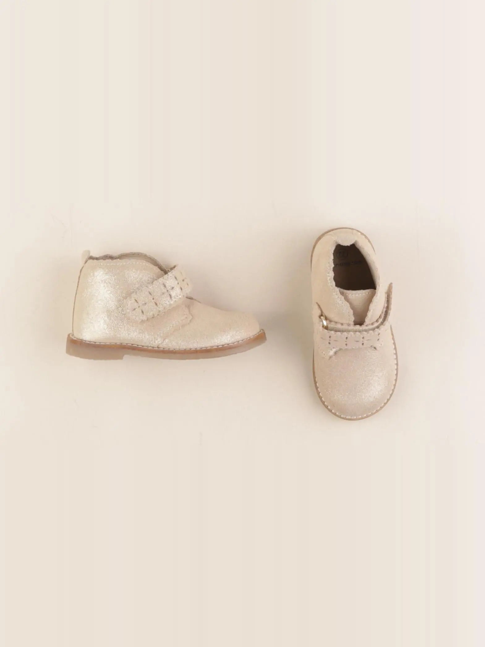 Vertbaudet - bottillons or - pointure 22