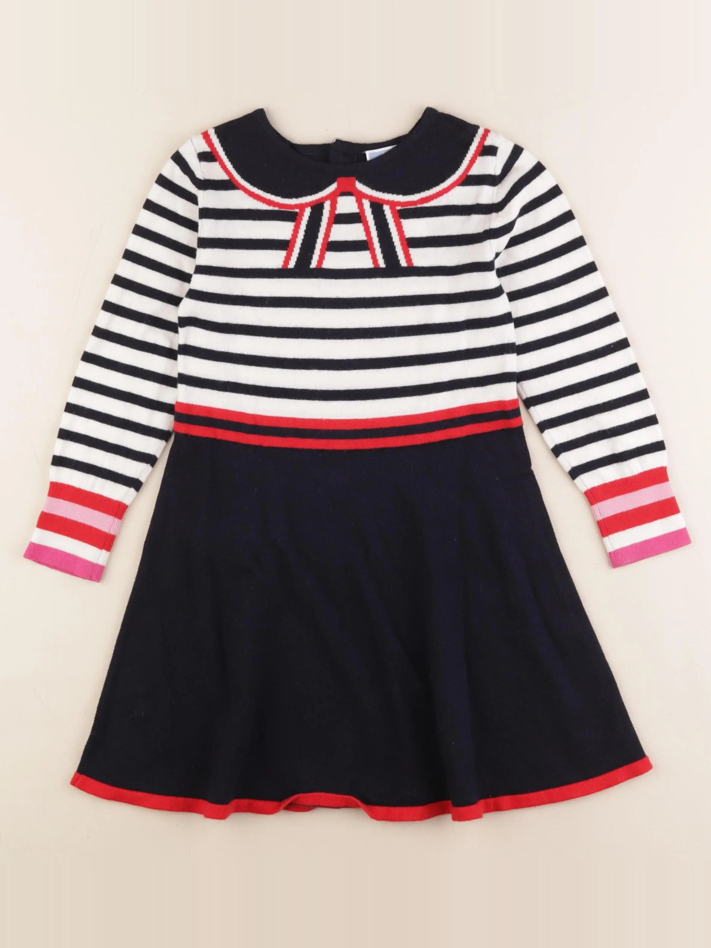 Jacadi - robe bleu, blanc - 6 ans