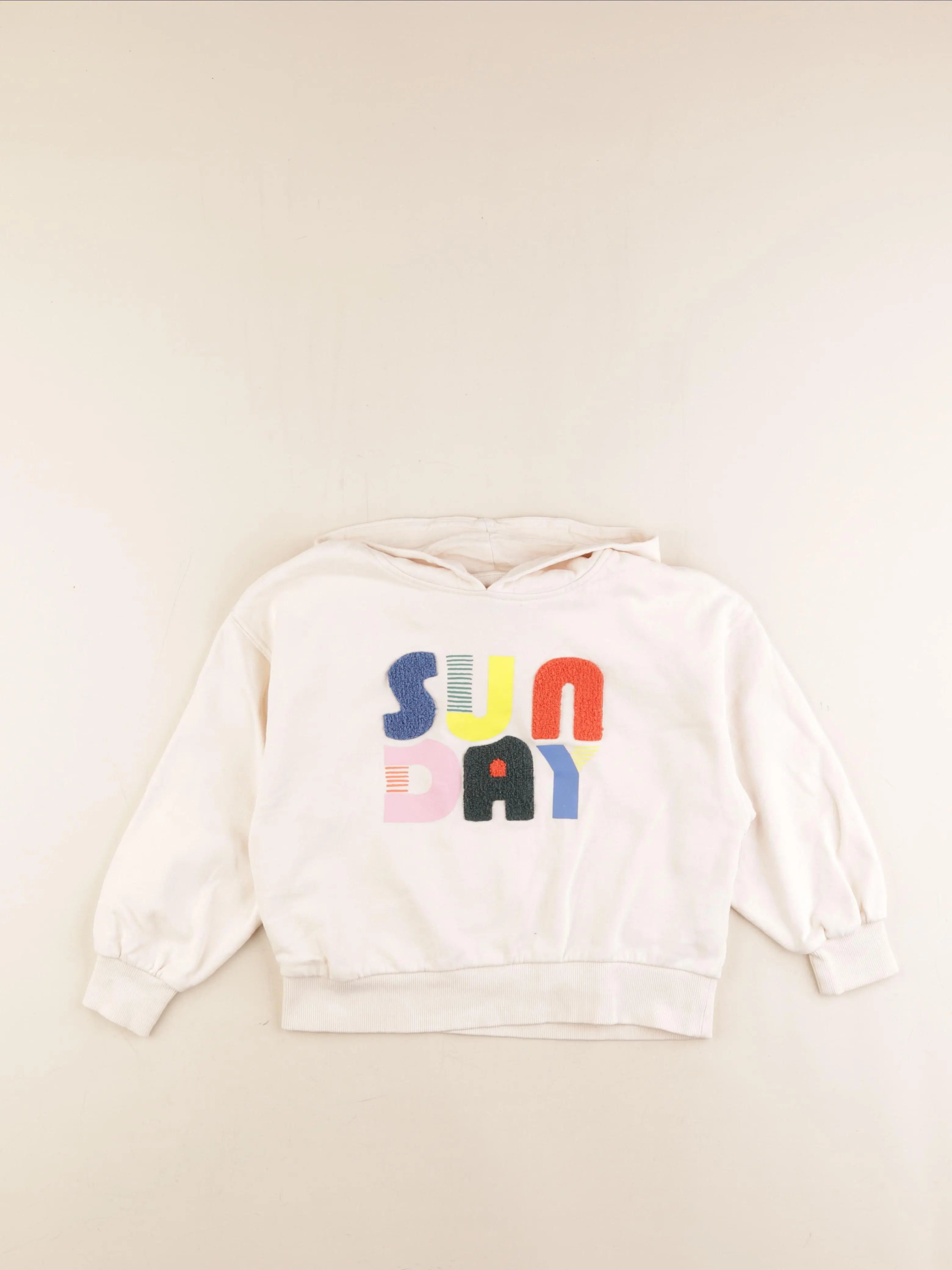Monoprix - sweat blanc - 8 ans
