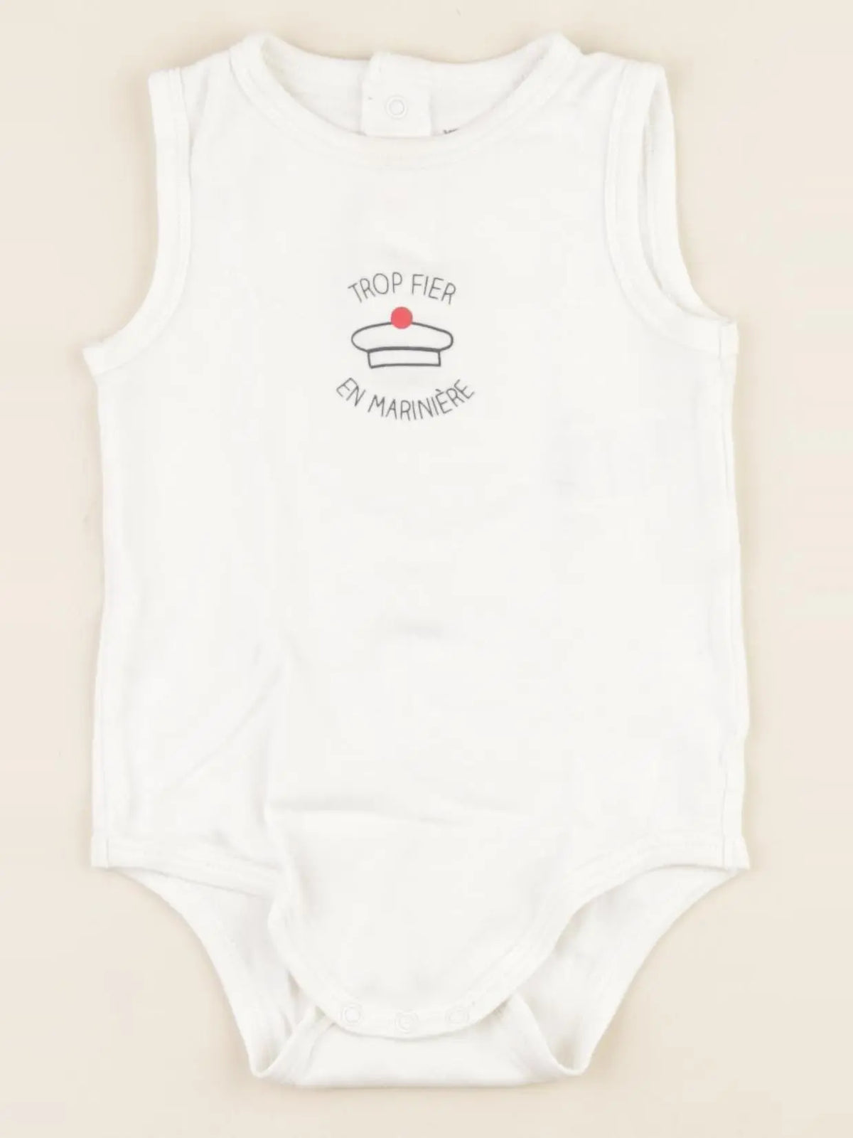 Vertbaudet - body blanc - 18 mois