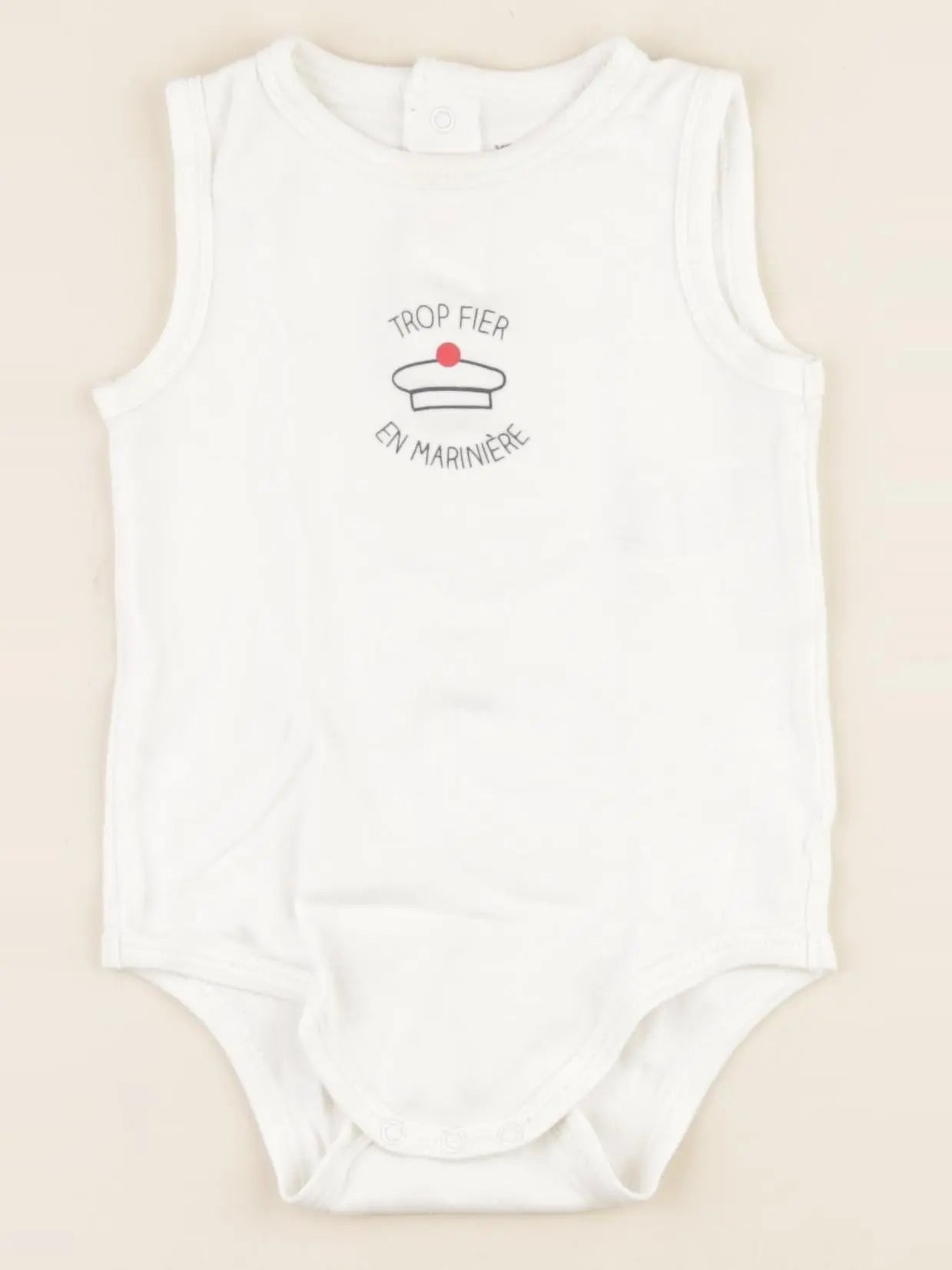 Vertbaudet - body blanc - 18 mois
