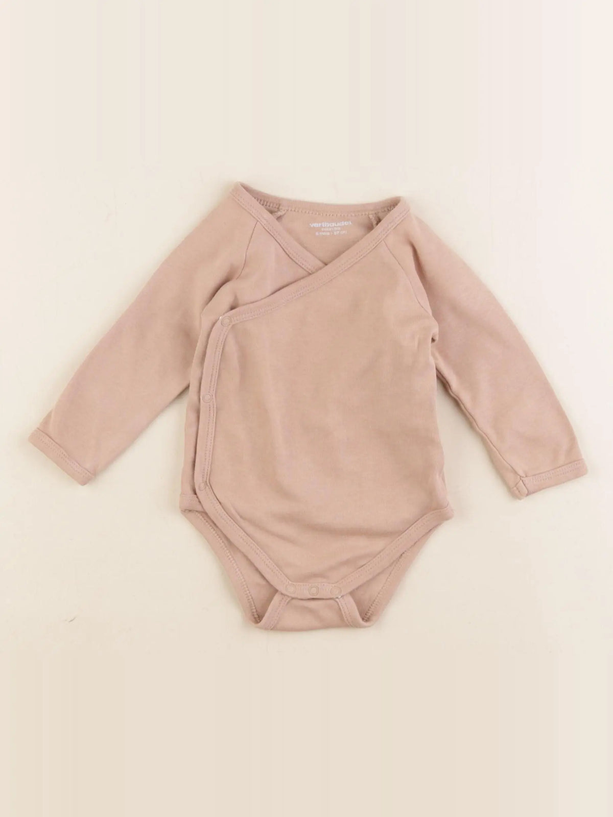Vertbaudet - body marron - 6 mois