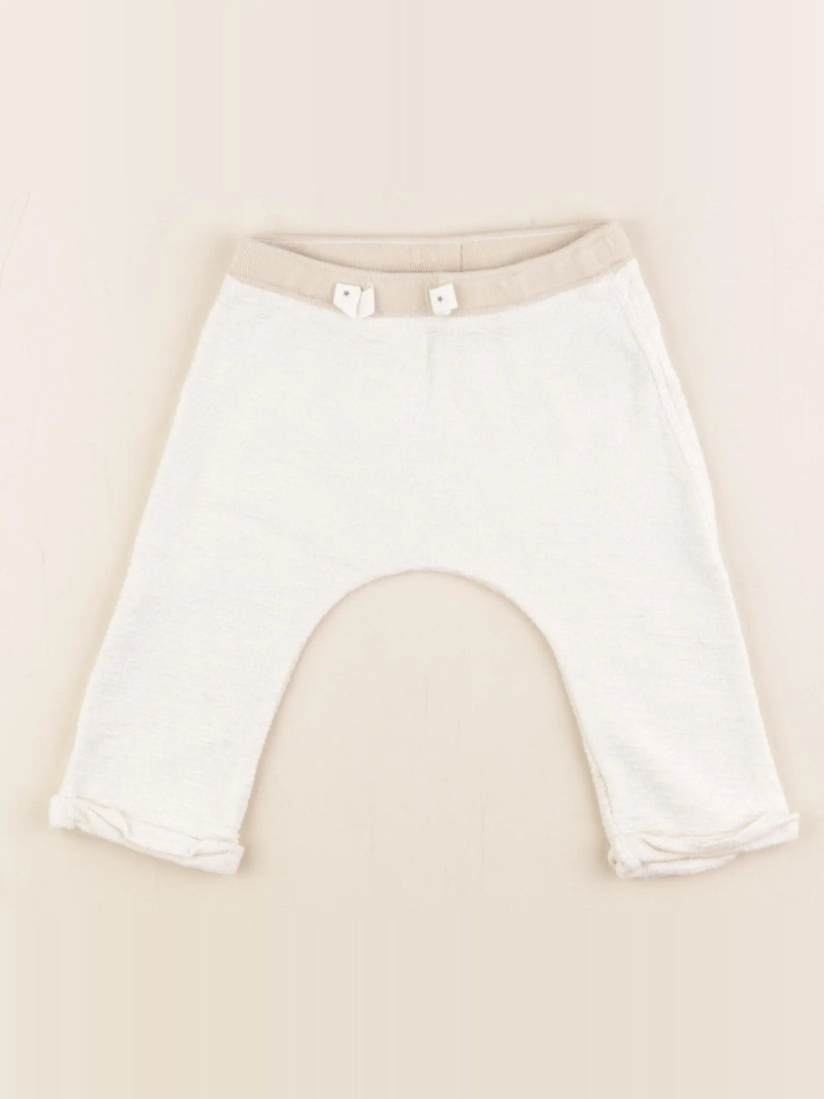 Bonton - sarouel beige - 6 mois