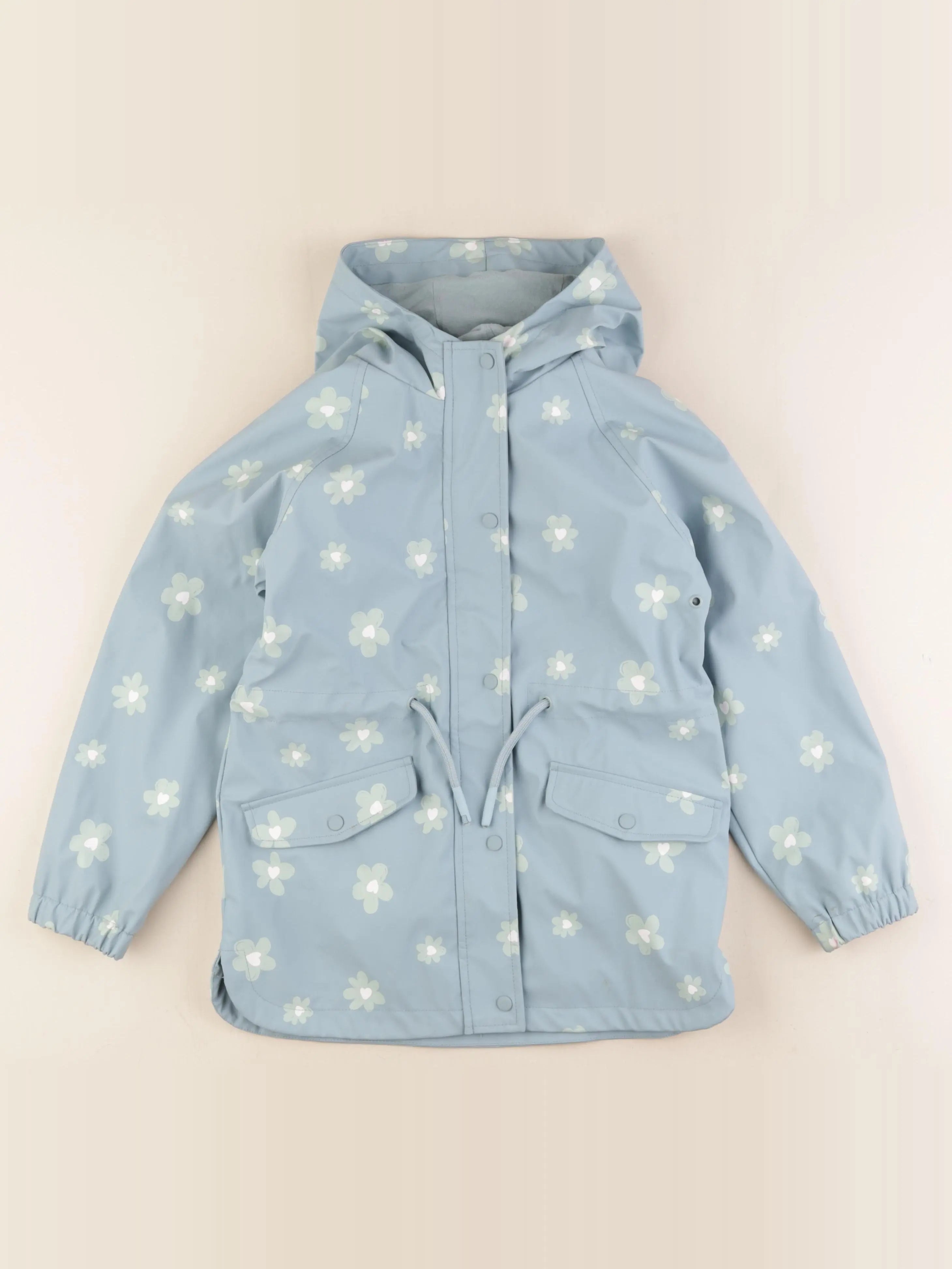 Vertbaudet - imperméable bleu - 8 ans