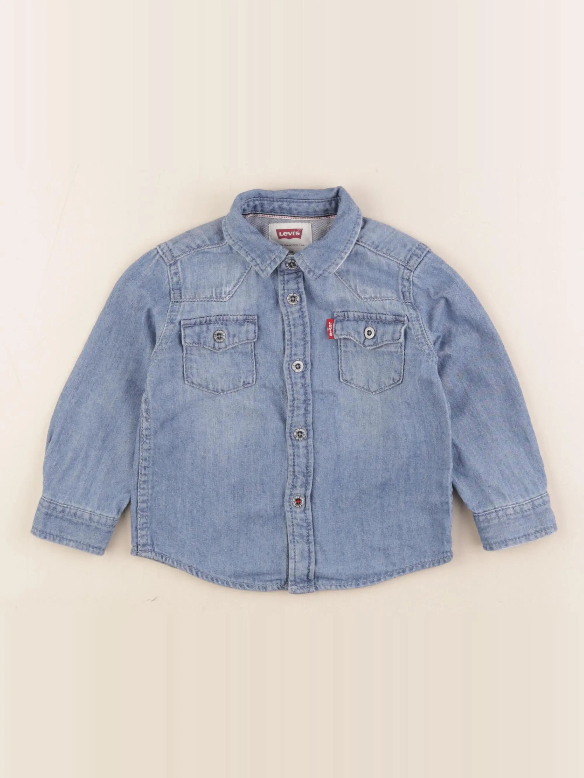 Levi's - chemise bleu - 12 mois